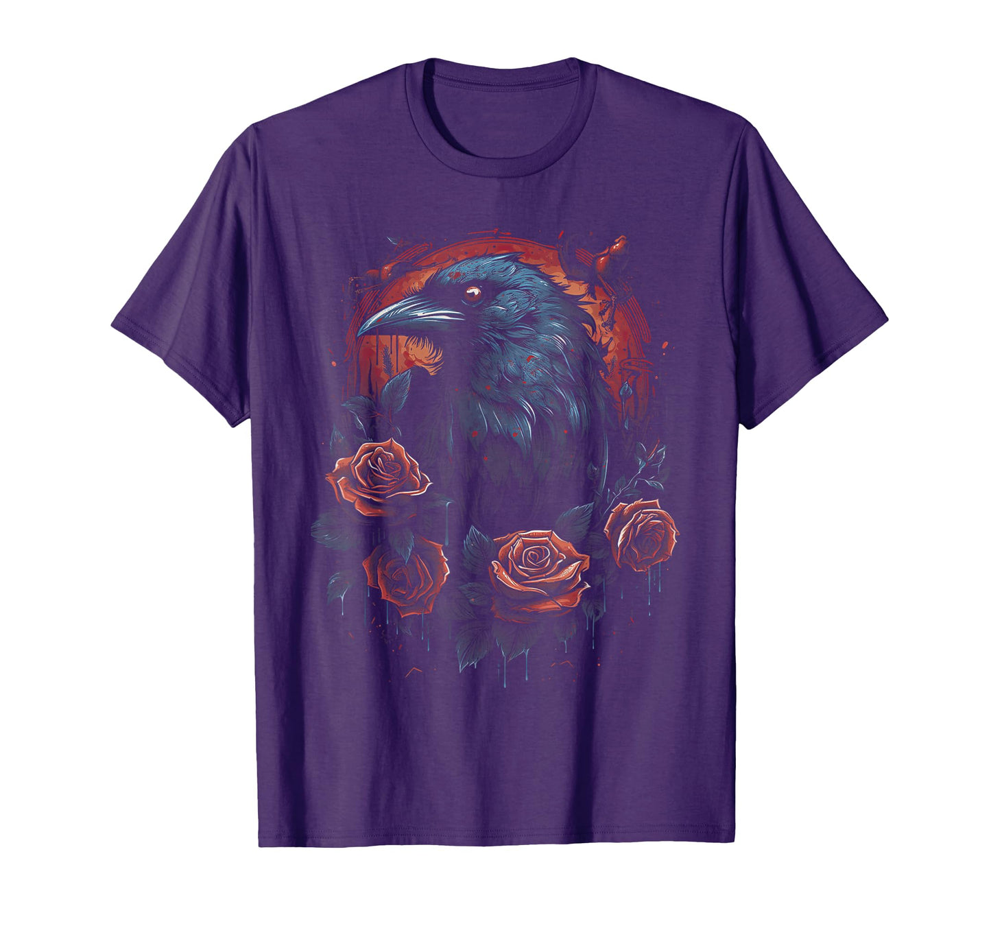 Crow Bird Dark Mystic Nordic Raven Black Gothic Occult Viking Witchcraft T-Shirt