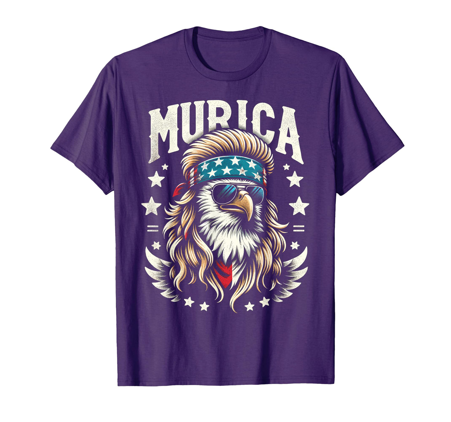 4th of July Patriotic Funny Eagle July 4th USA Murica Women Kids Men T-Shirt