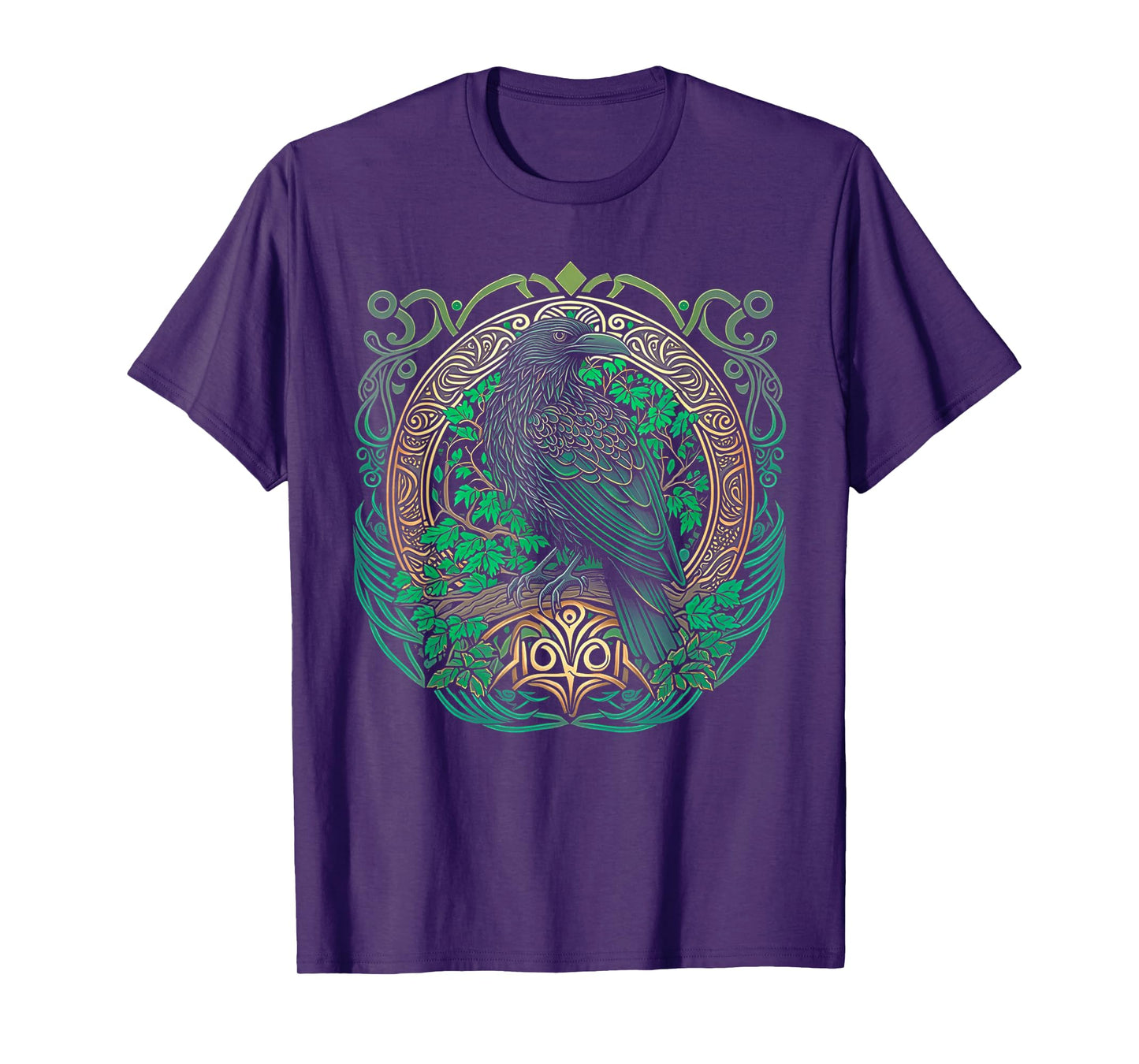 Raven St. Patrick's Day Viking Valhalla North Myths T-Shirt