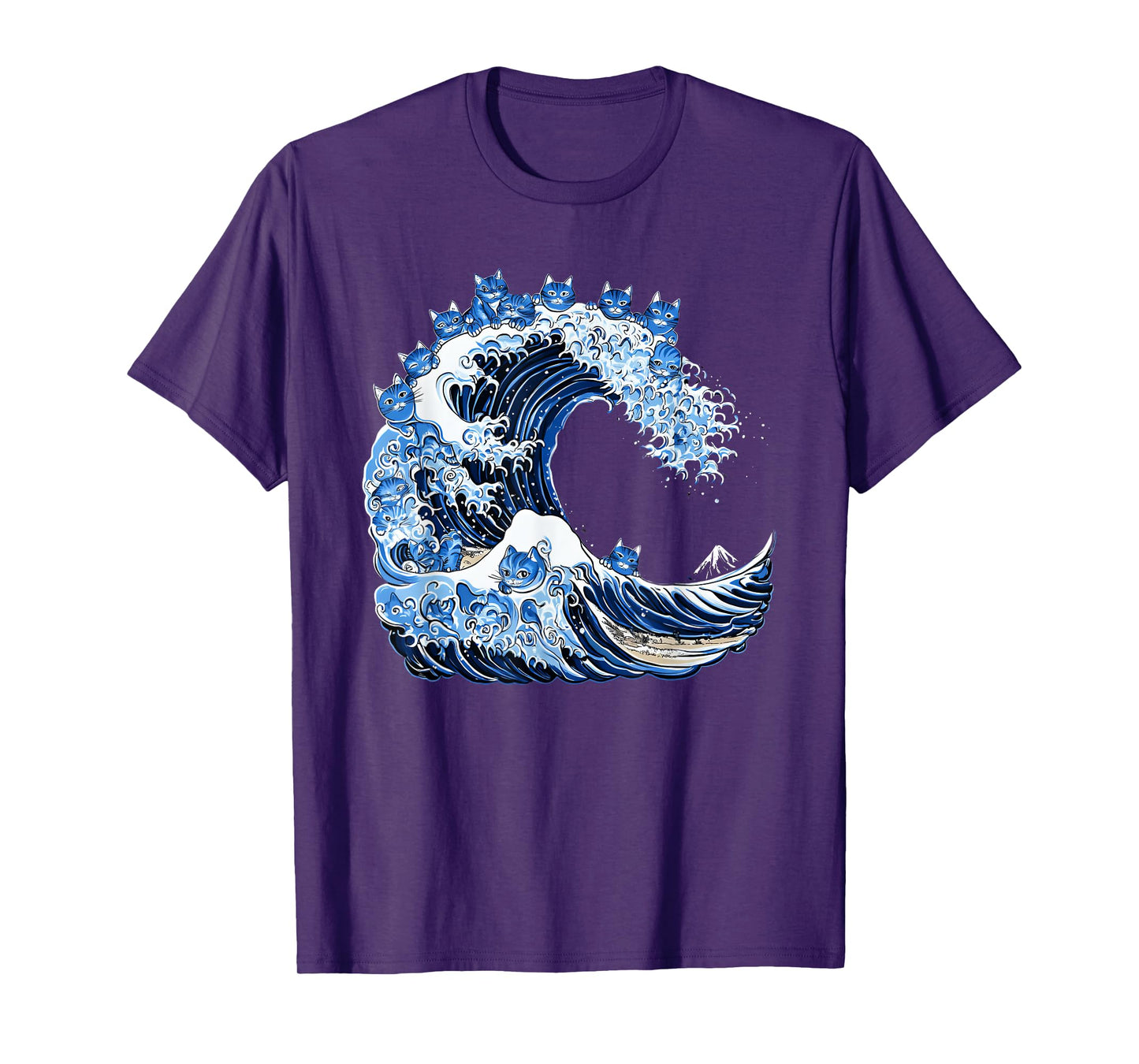 Cute Wave of Blue Cats for Kamala T-Shirt
