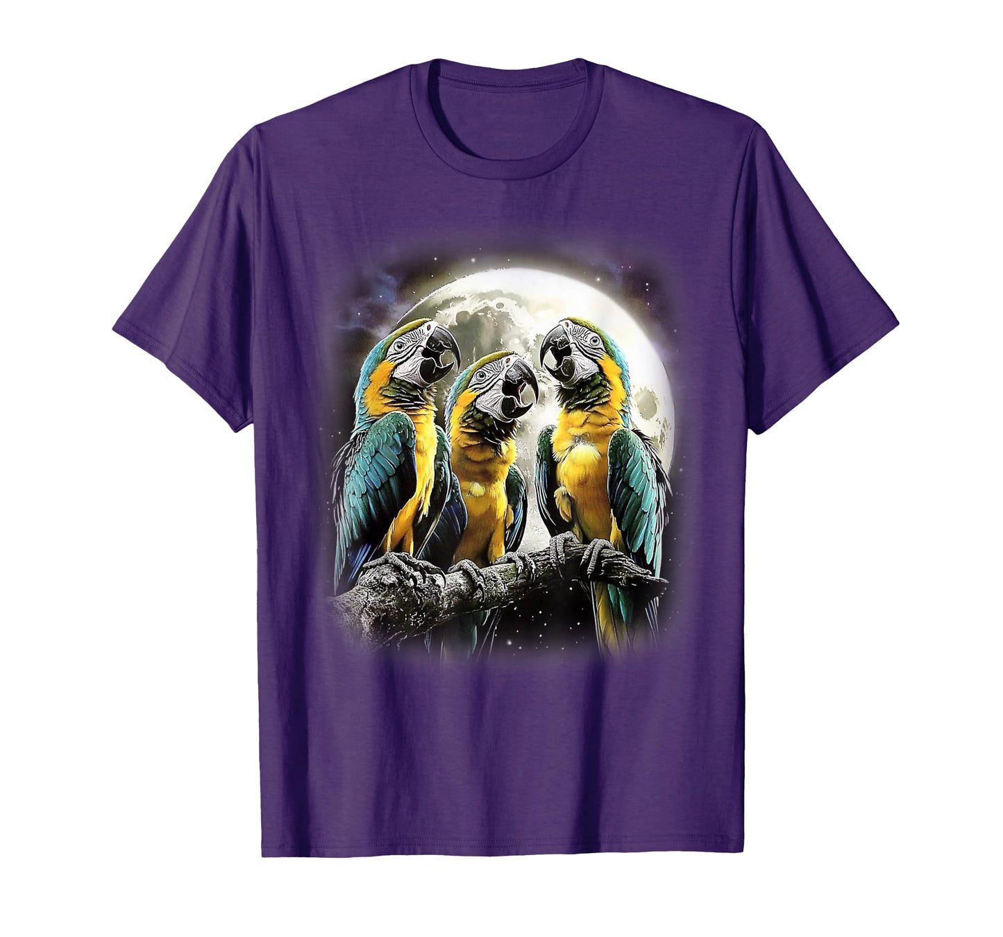 Catumet Parrot Unisex Adult T-Shirt, Black, Small, Short Sleeve, Funny Parrot Meme, Humorously Tropical