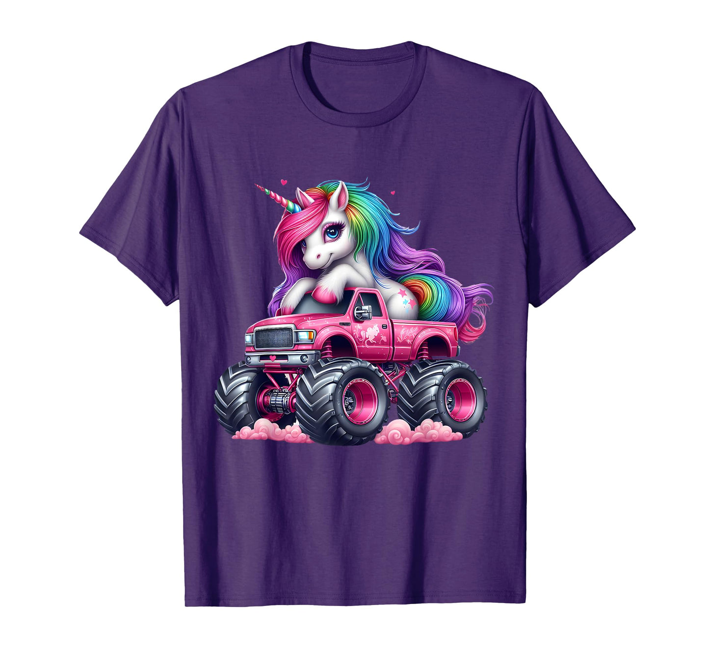 Monster Truck Unicorn Birthday Party Monster Truck Girl T-Shirt