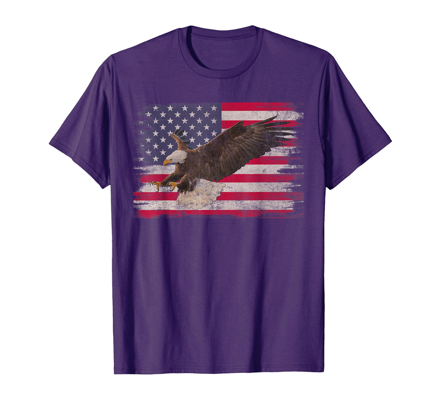American Bald Eagle 4th Of July US Flag Patriotic Boys Men T-Shirt