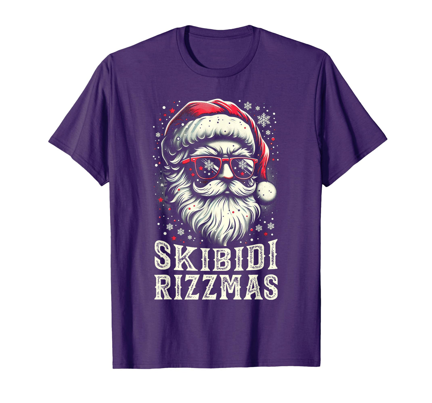 Skibidi Rizzmas Christmas Rizz Santa Claus Funny Kids Boys T-Shirt