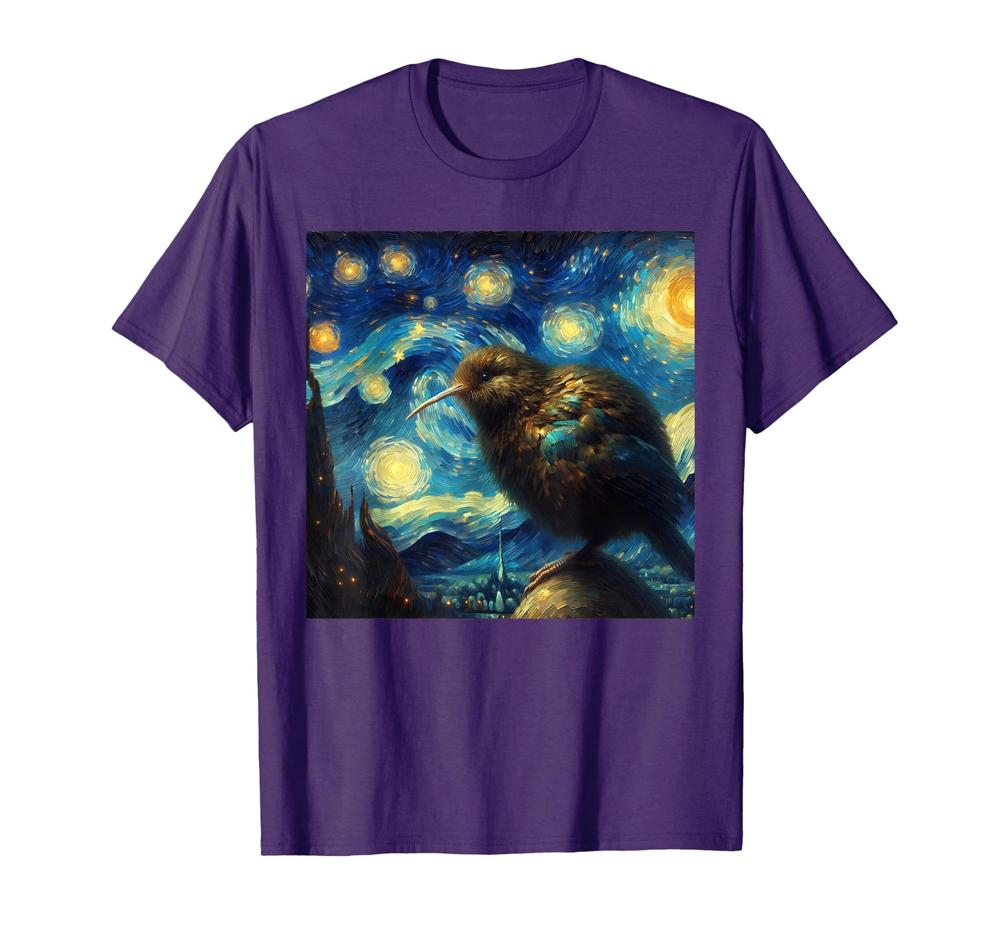 Kiwi Bird Starry Night Kiwi Bird T-Shirt
