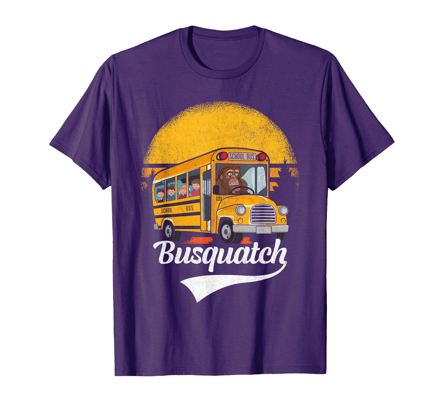 Funny Bigfoot School Bus Driver Funny School Bus Driver T-Shirt