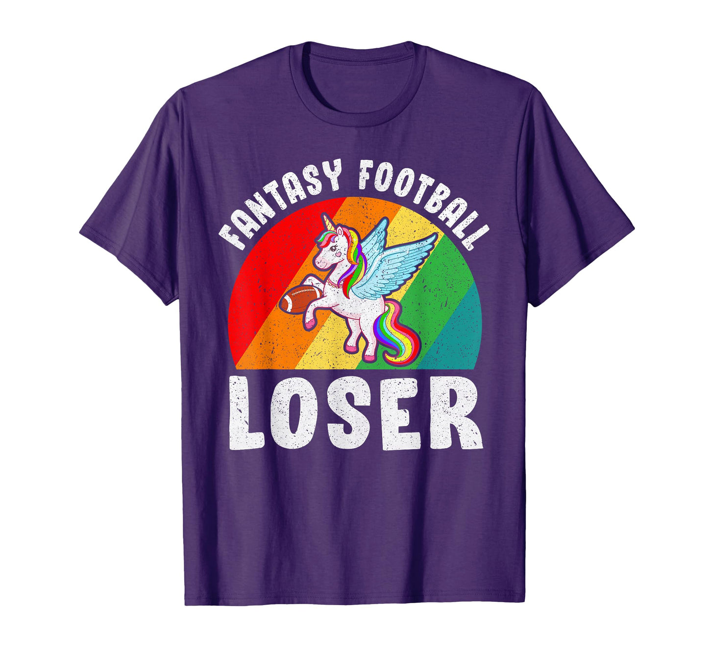 I Suck At Fantasy Football Loser Unicorn Draft Party T-Shirt