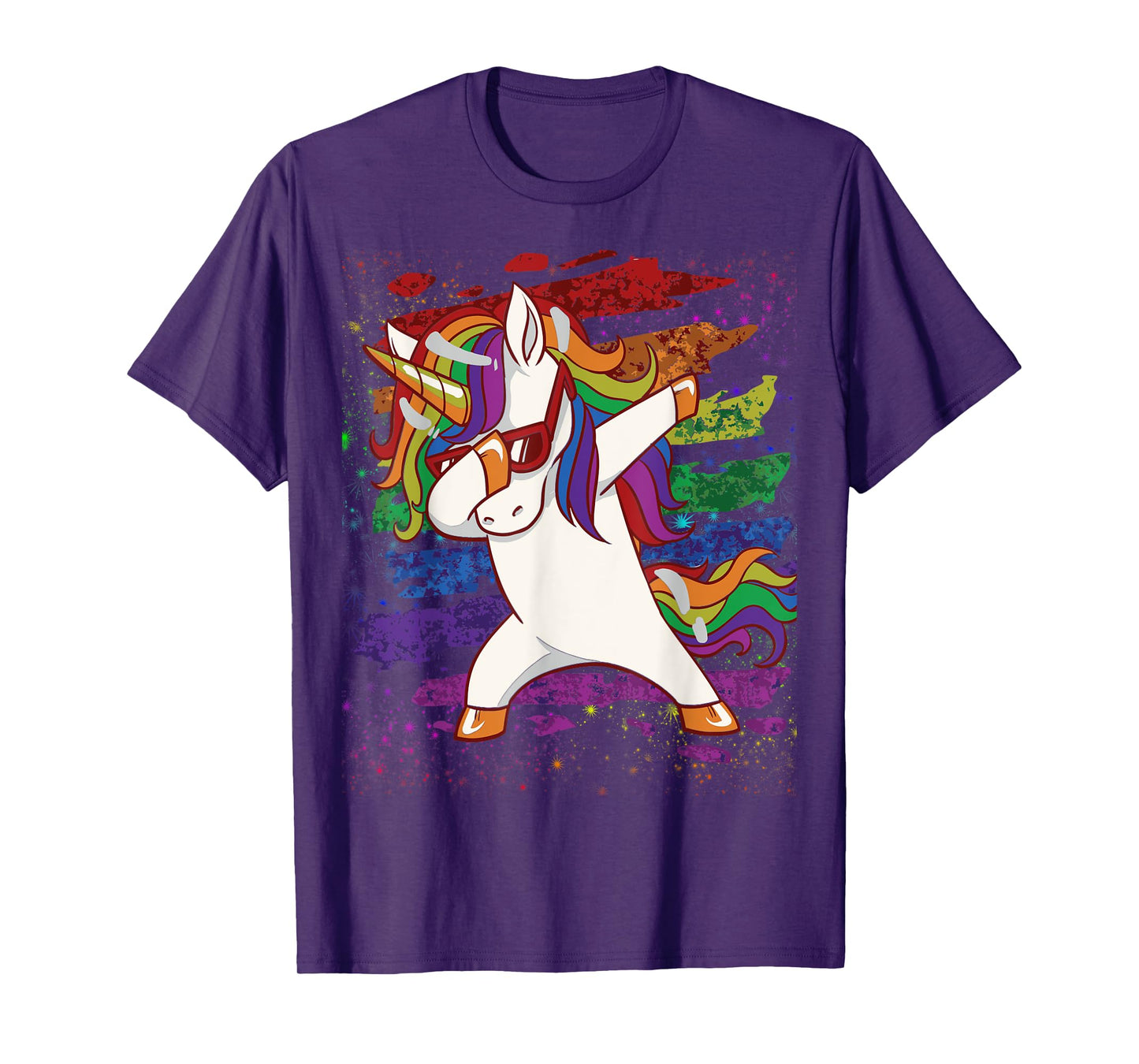 Dabbing Unicorn Magical Rainbow For LGBTQ Gay Pride Unicorn T-Shirt