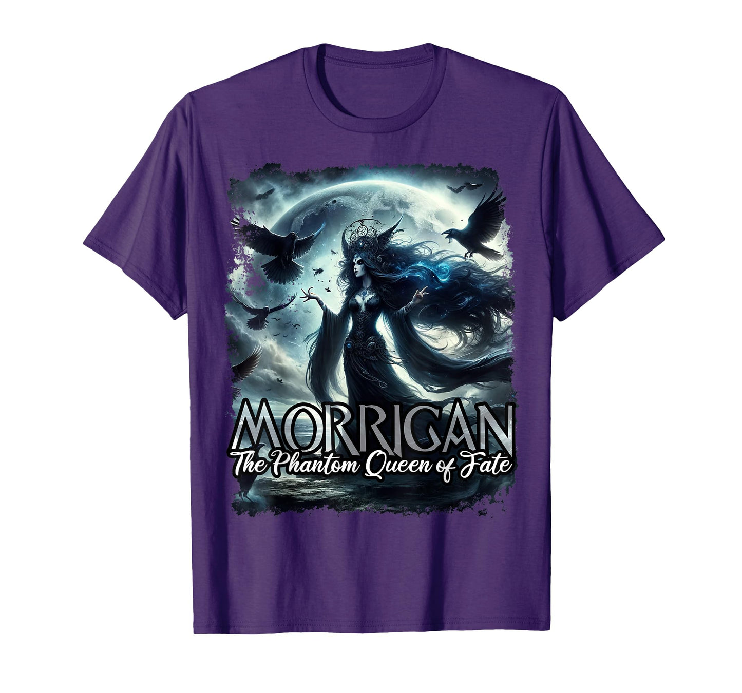 The Morrigan Celtic Irish Mythology Raven Crow War Goddess T-Shirt
