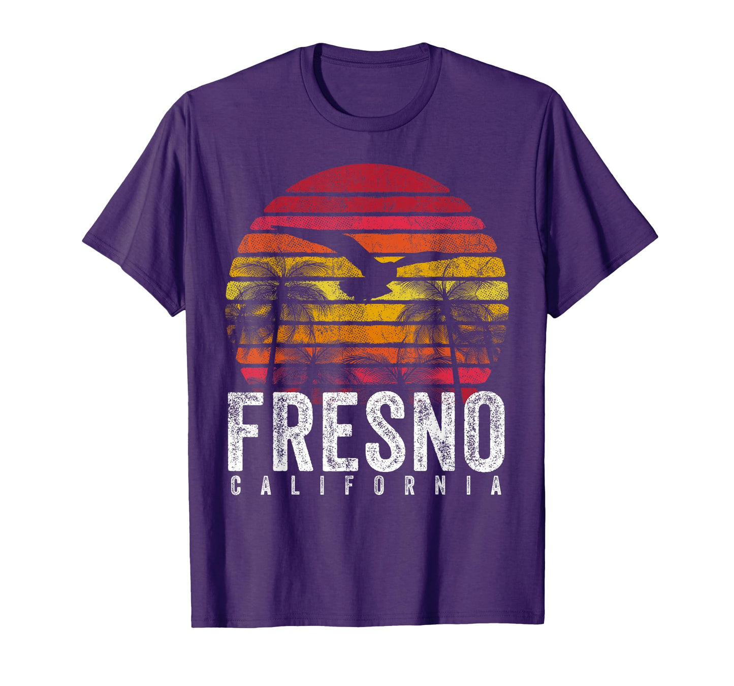 Fresno California CA Vintage Retro Distressed Style Gift T-Shirt