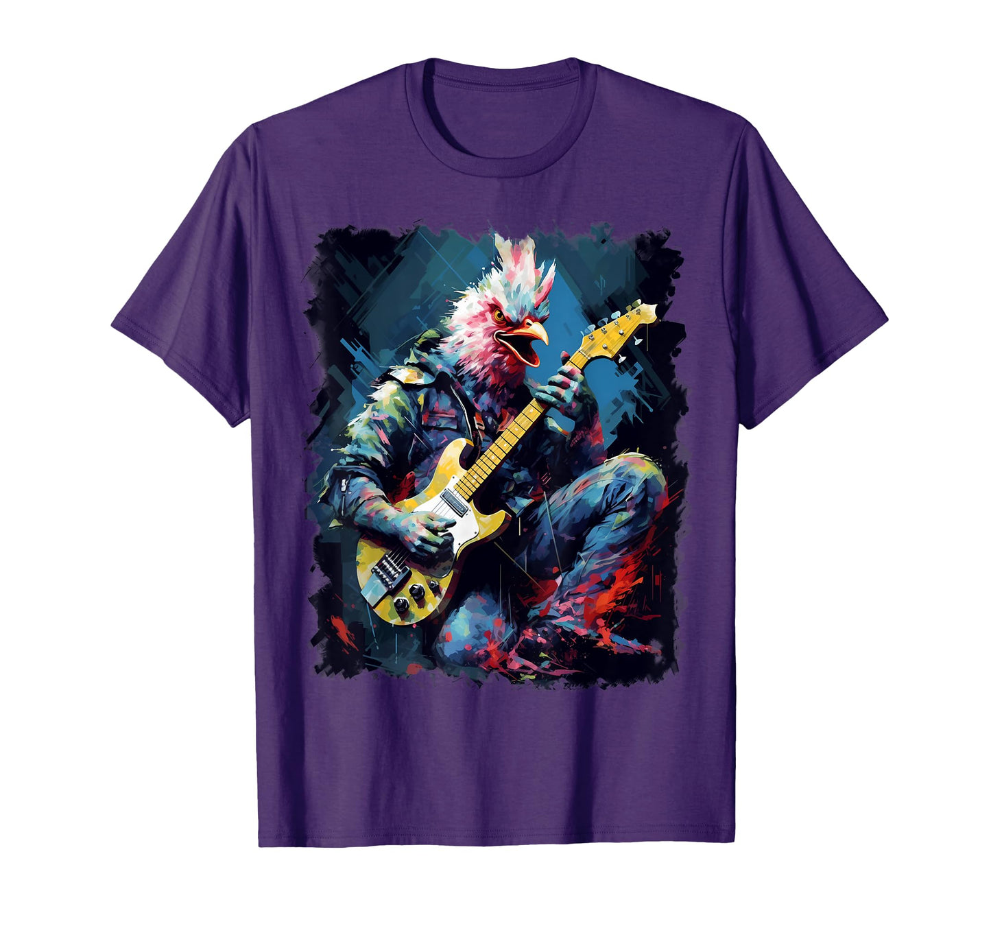 Rock Guitar Chicken Guitarist T-Shirt