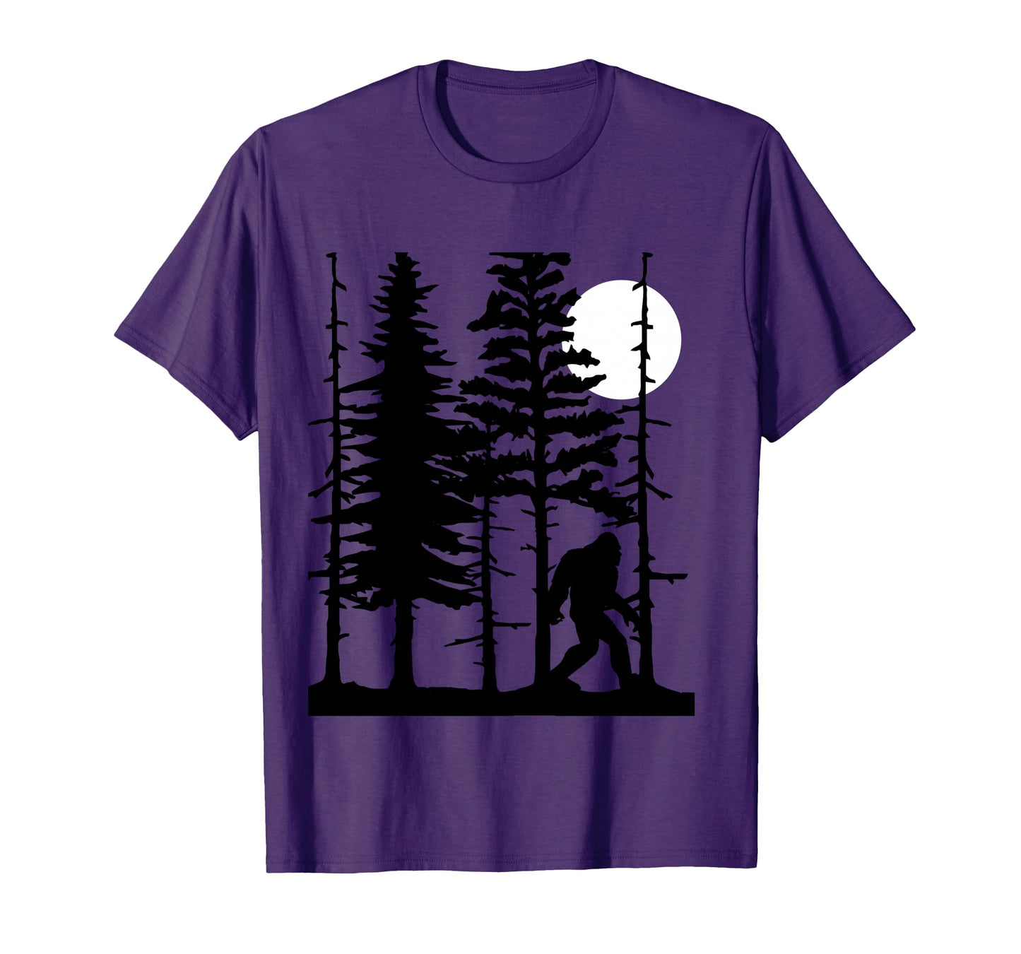 Bigfoot Hiding in Forest for Sasquatch Believers Long Sleeve T-Shirt