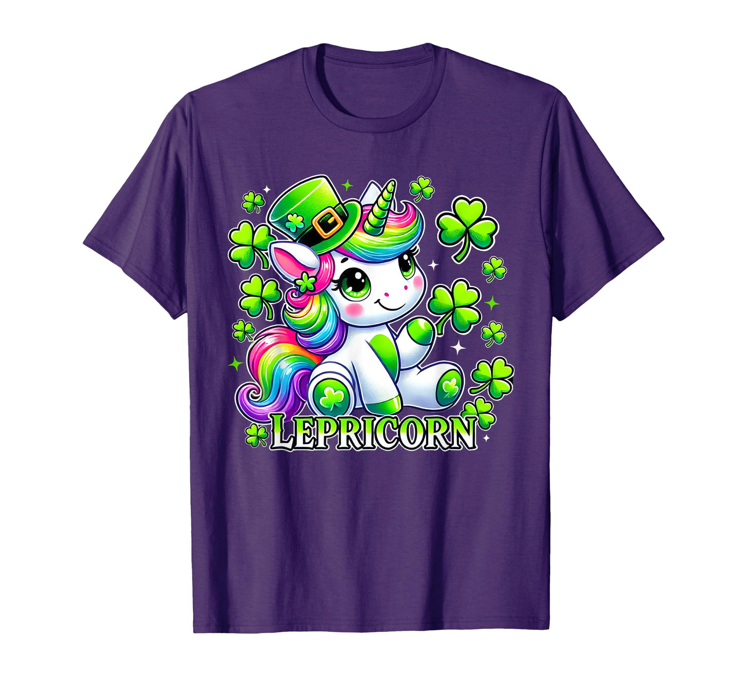 St Patricks Day Unicorn Cute Saint Pattys Girls Lepricorn T-Shirt