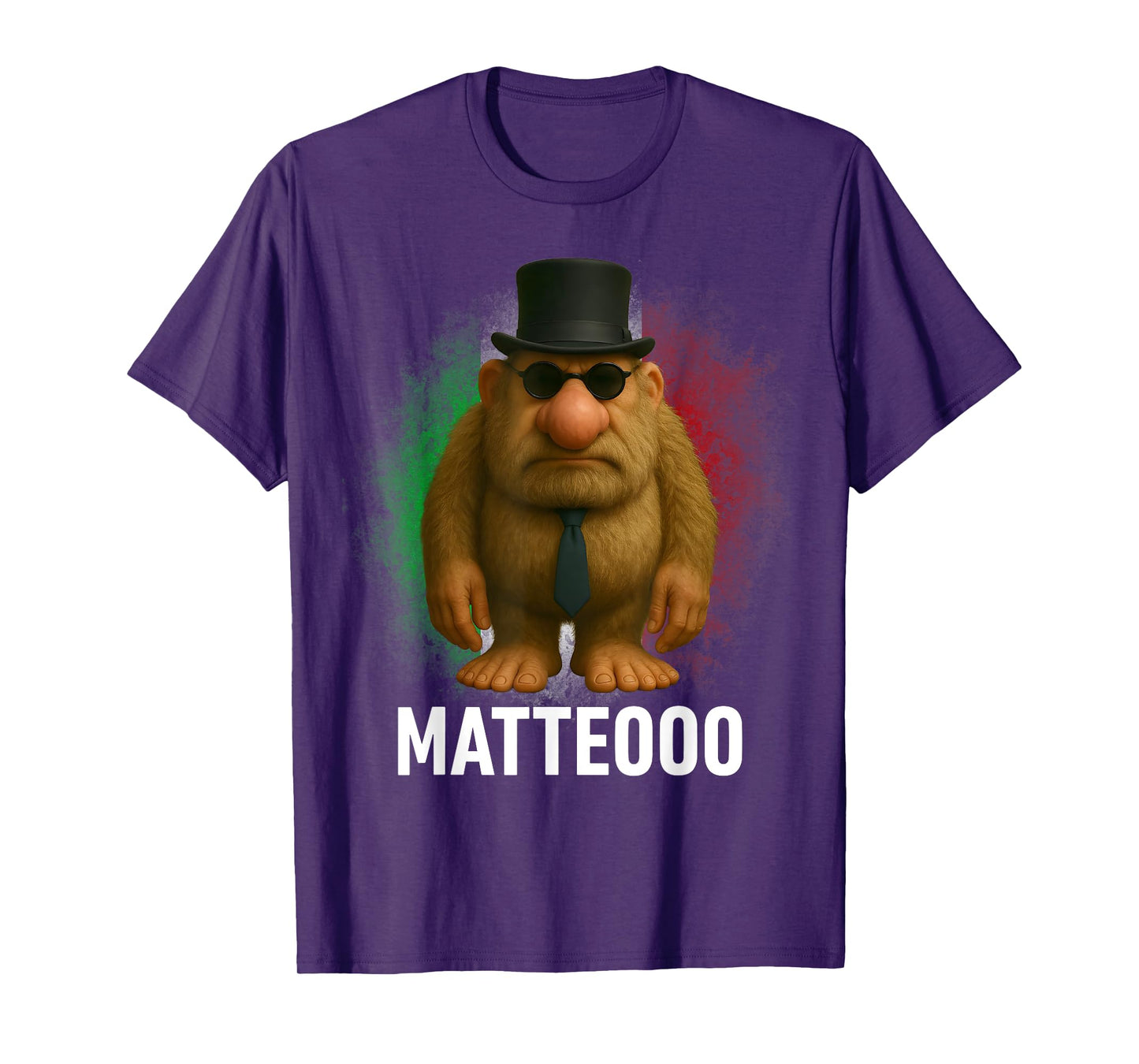 Matteo Mateo Matteooo Italian Brainrot Meme Flag Italy Kids T-Shirt