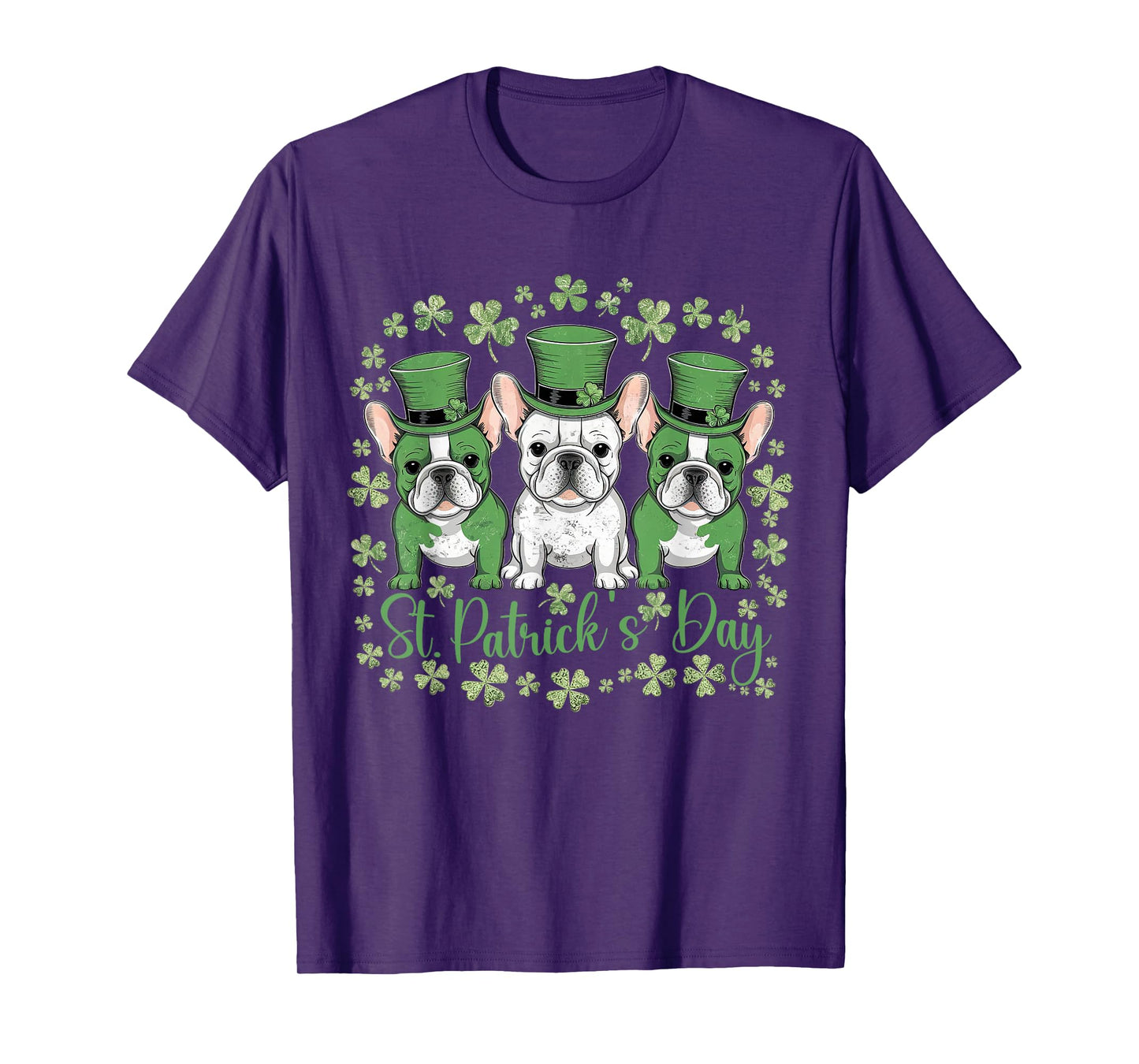 St Patricks Day French Bulldogs Dog Frenchie T-Shirt