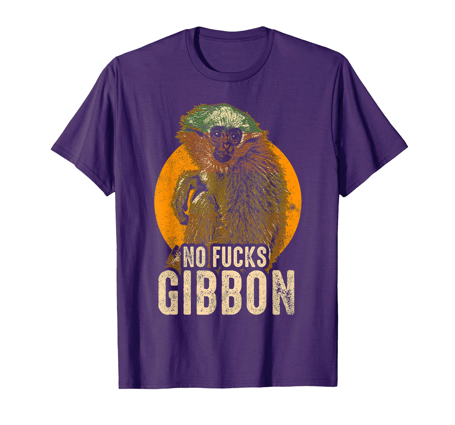 No Fucks Gibbon - Funny Ape Monkey Animal T-Shirt