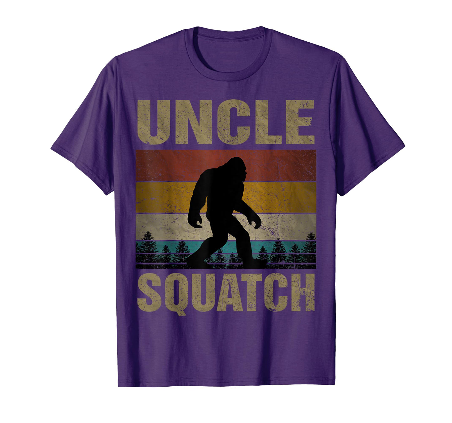 Uncle Squatch Bigfoot Uncle Sasquatch Yeti Family Matching T-Shirt