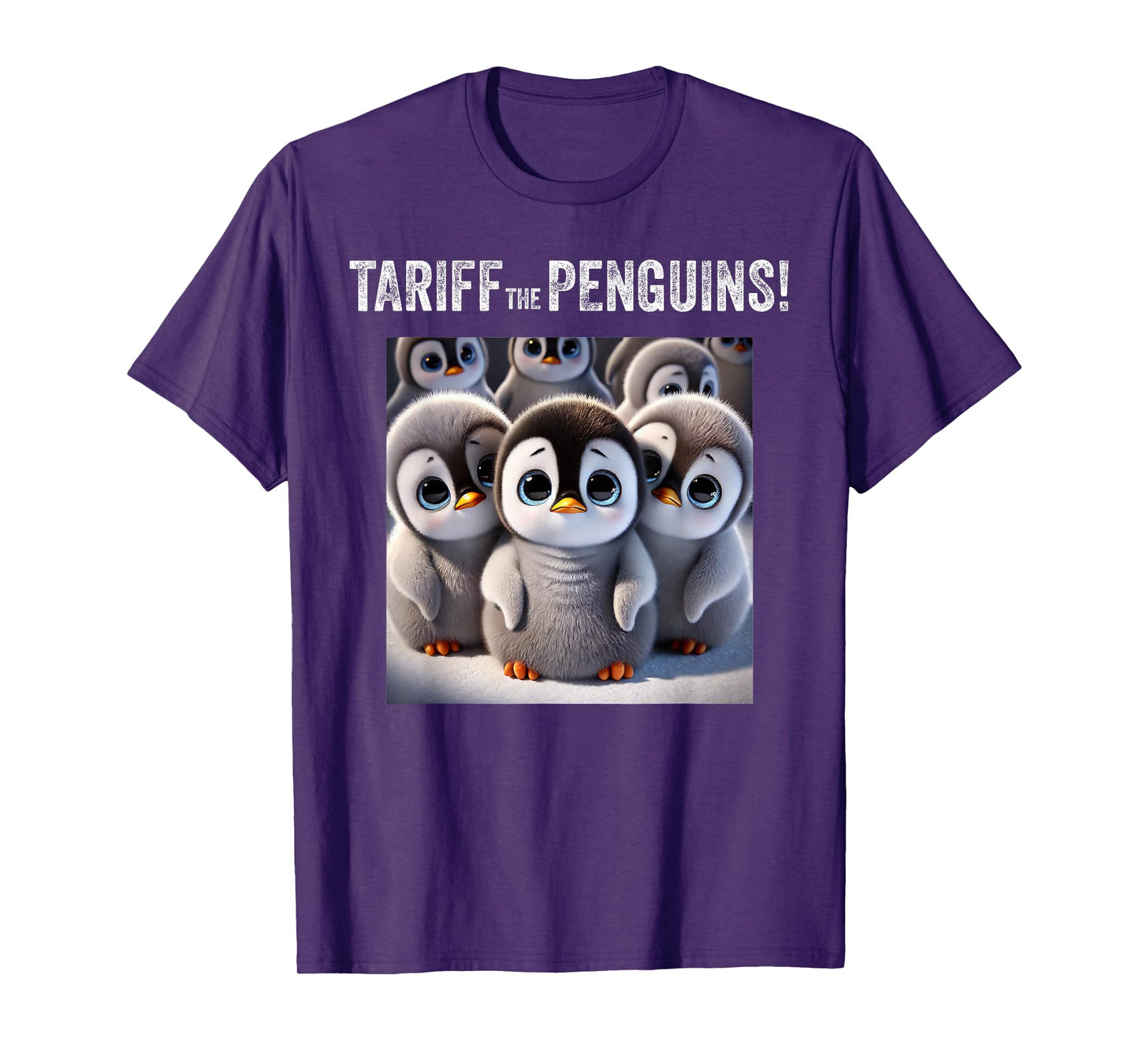 Tariff the Penguins. Trump Tariffs, Stock Market Crash funny T-Shirt