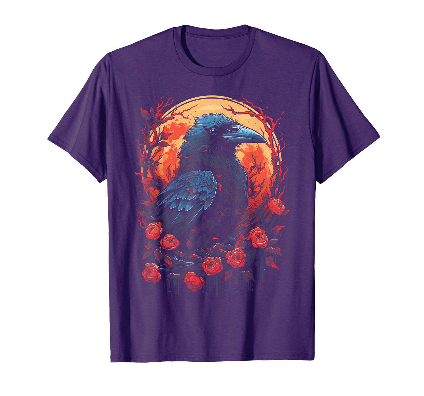 Raven Black gothic Occult Viking Witchcraft T-Shirt