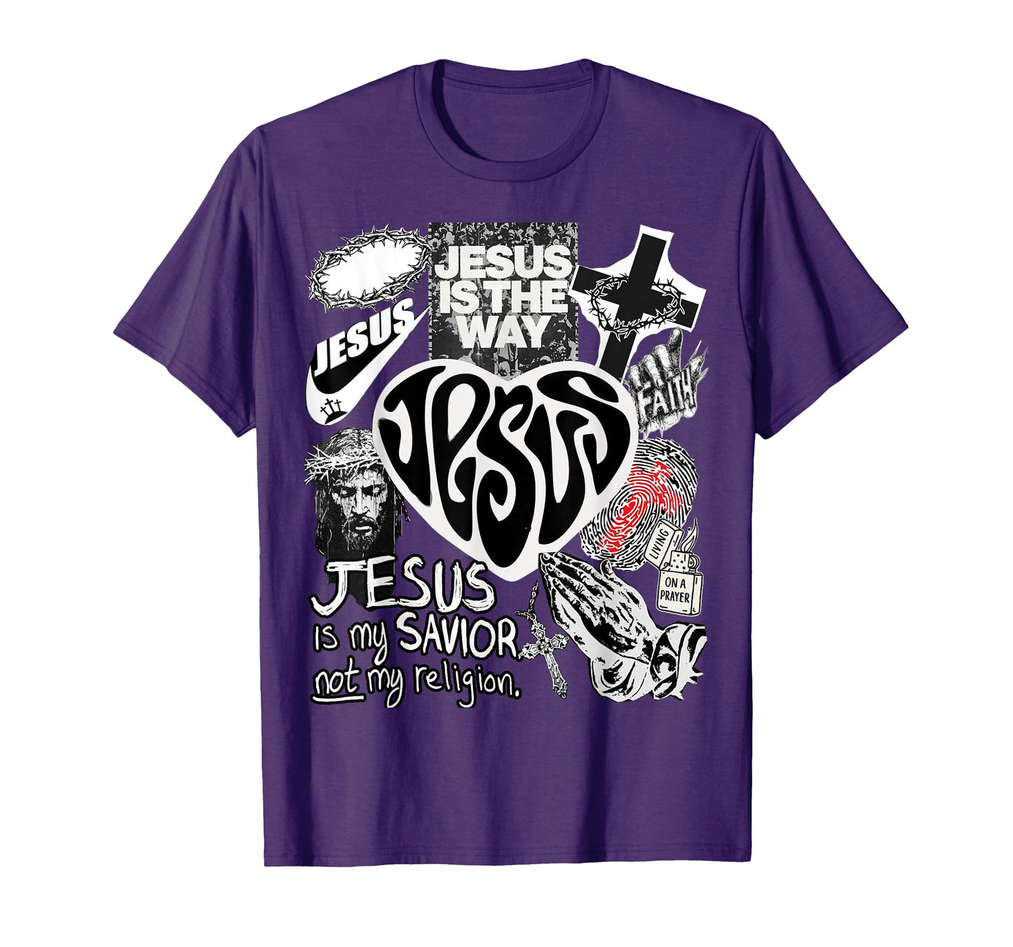 Jesus is The Way Christian Bible Verse God Faith Womens Mens T-Shirt