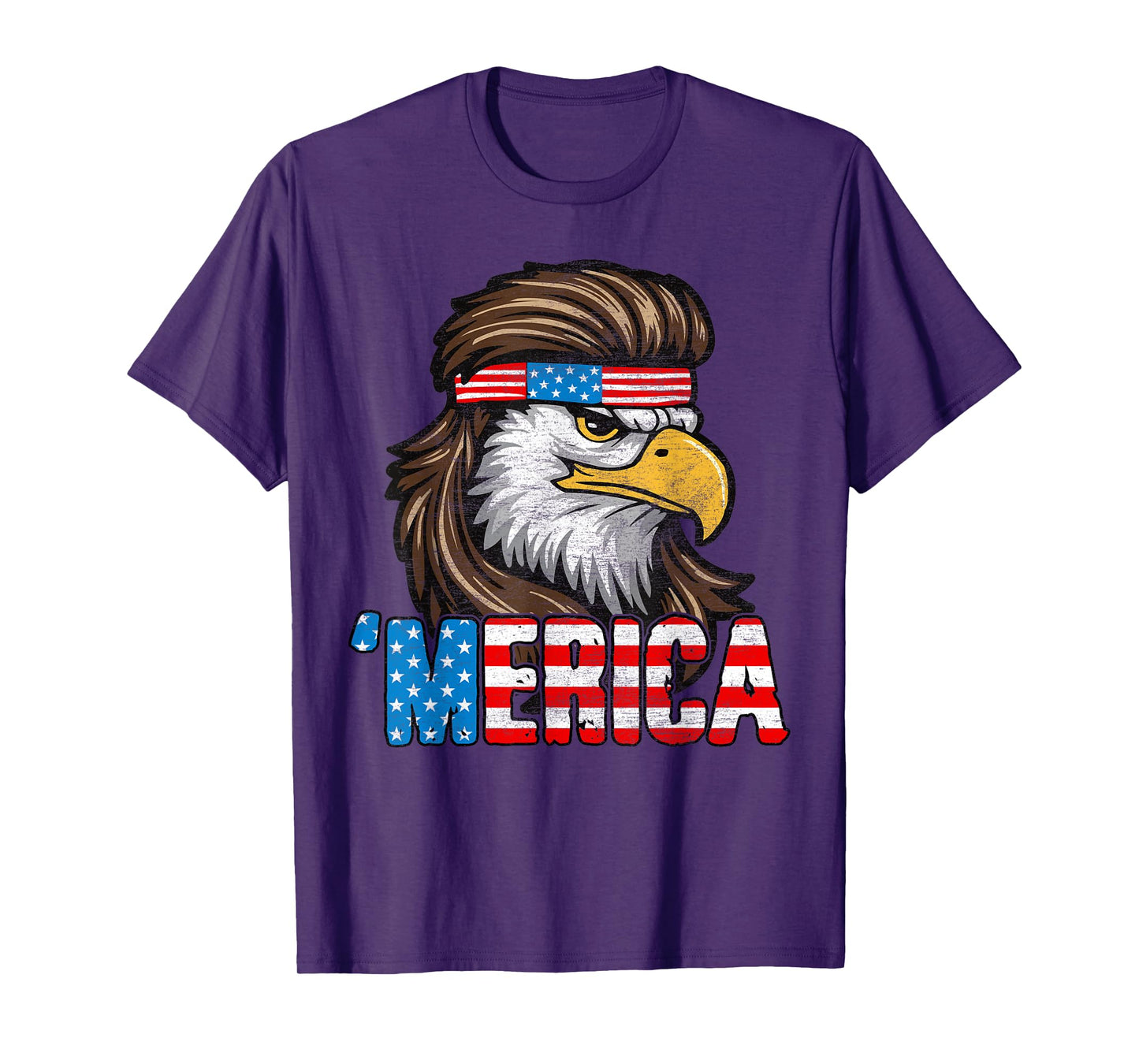 4th Of July Merica USA Flag Eagle Patriotic Men Women Kids T-Shirt