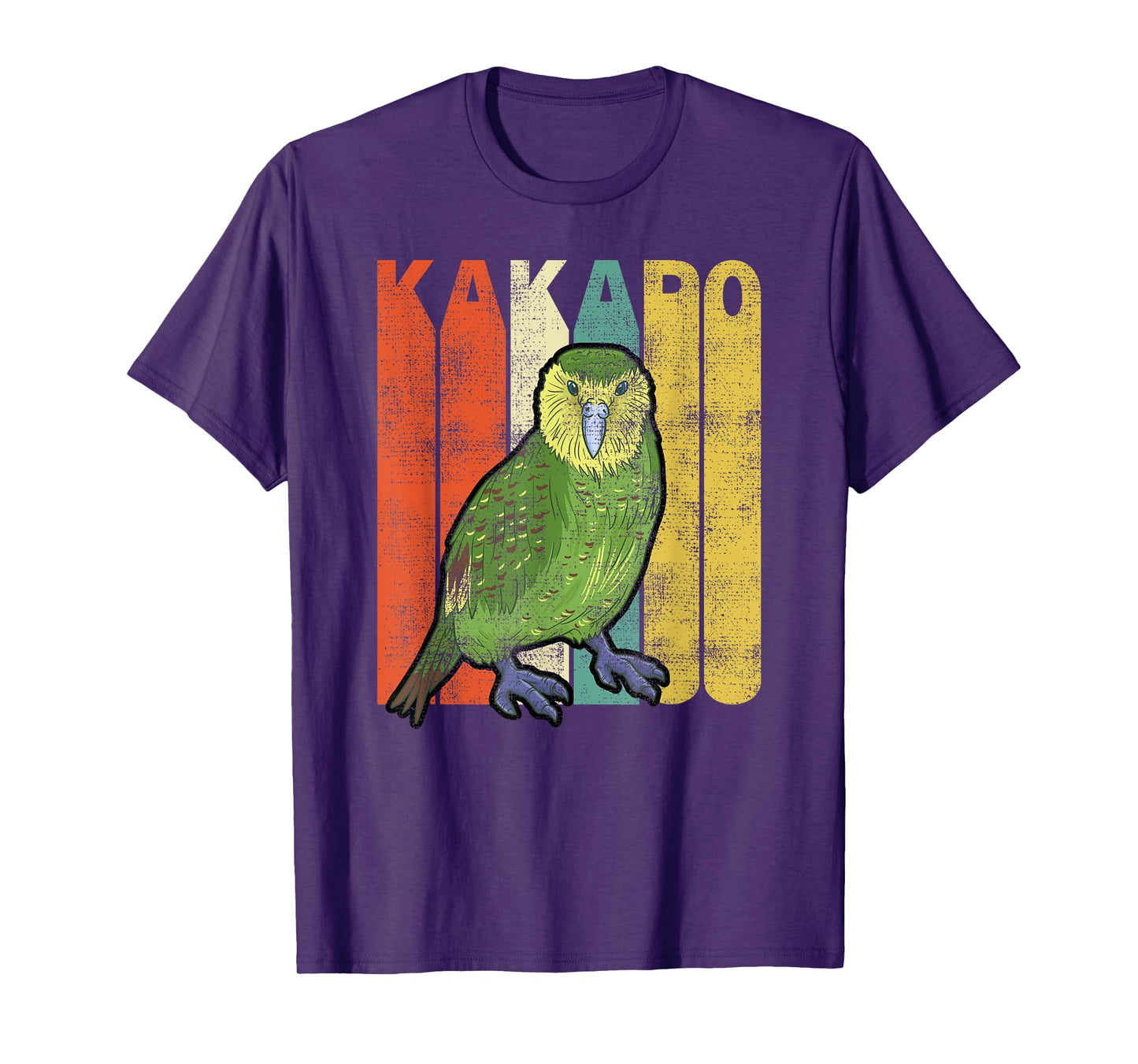 Vintage Kakapo Retro Parrot Bird T-Shirt