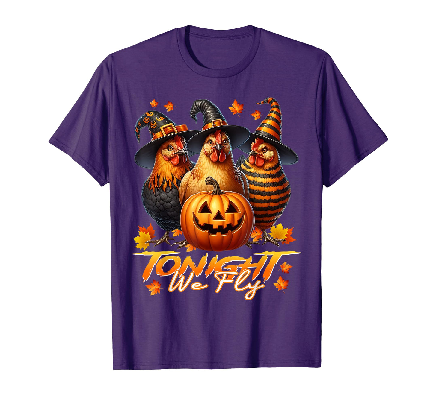Tonight We Fly Funny Chicken Spooky Season Halloween Costume T-Shirt