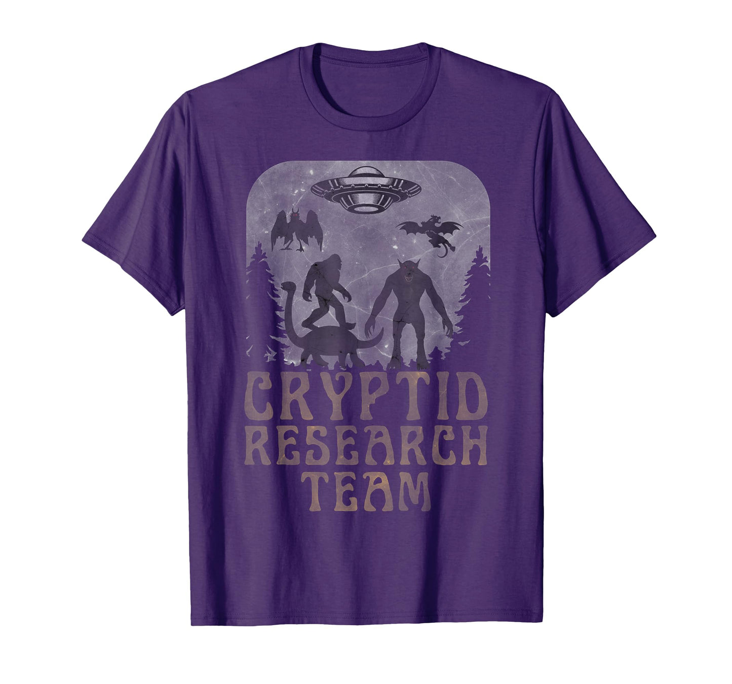 CRYPTID RESEARCH TEAM - Bigfoot Dogman Mothman Alien UFO T-Shirt