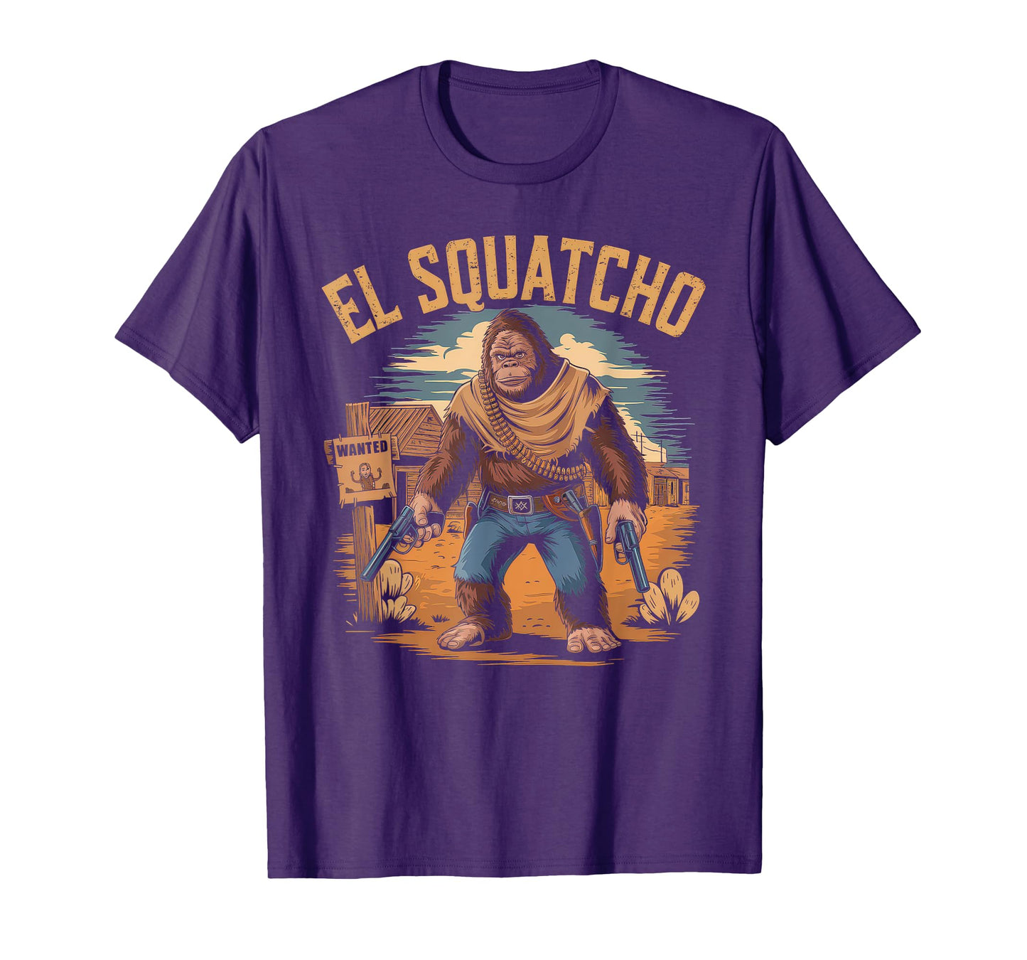 El Squatcho Tshirt Men Women Bigfoot Sasquatch Mexican T-Shirt
