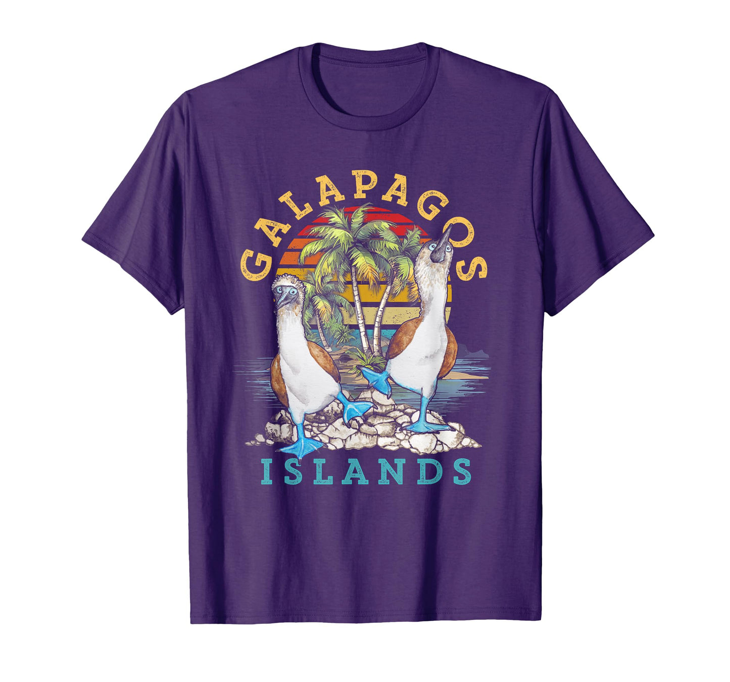 Seabirds Blue-footed Booby Bird Galapagos Island Alaska T-Shirt