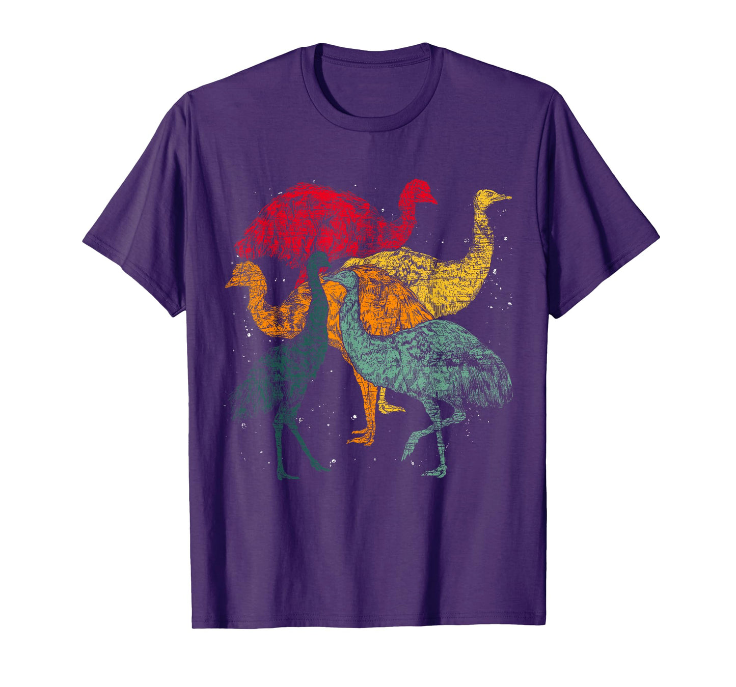 Retro Australian Animal Emu Lover Flightless Bird Emu T-Shirt