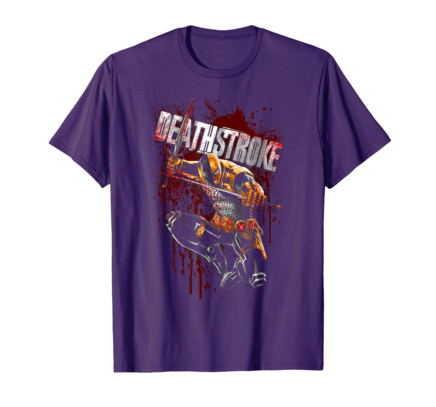 Batman Deathstroke Blood Splattered T-Shirt