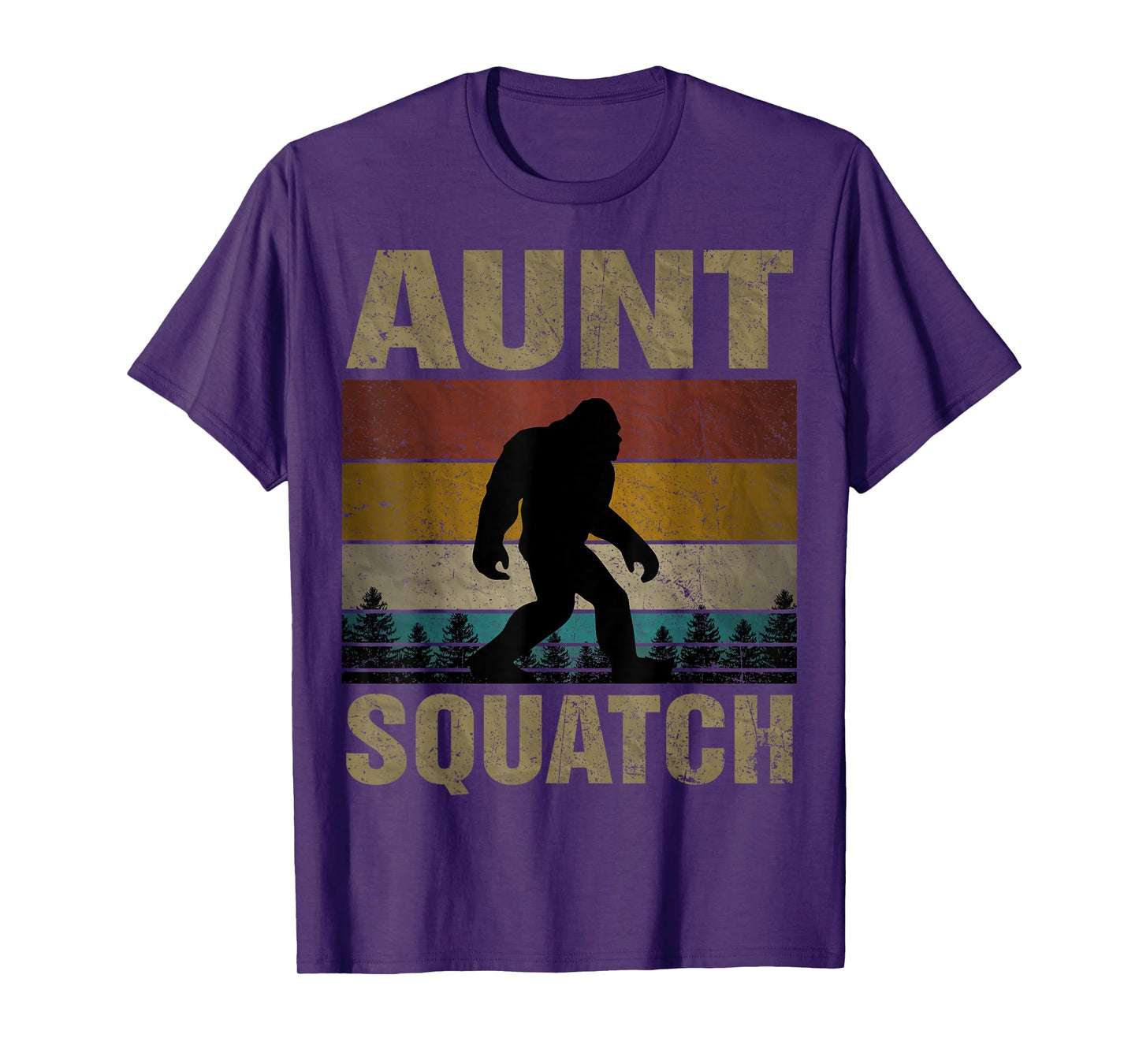 Aunt Squatch Bigfoot Aunt Sasquatch Yeti Family Matching T-Shirt