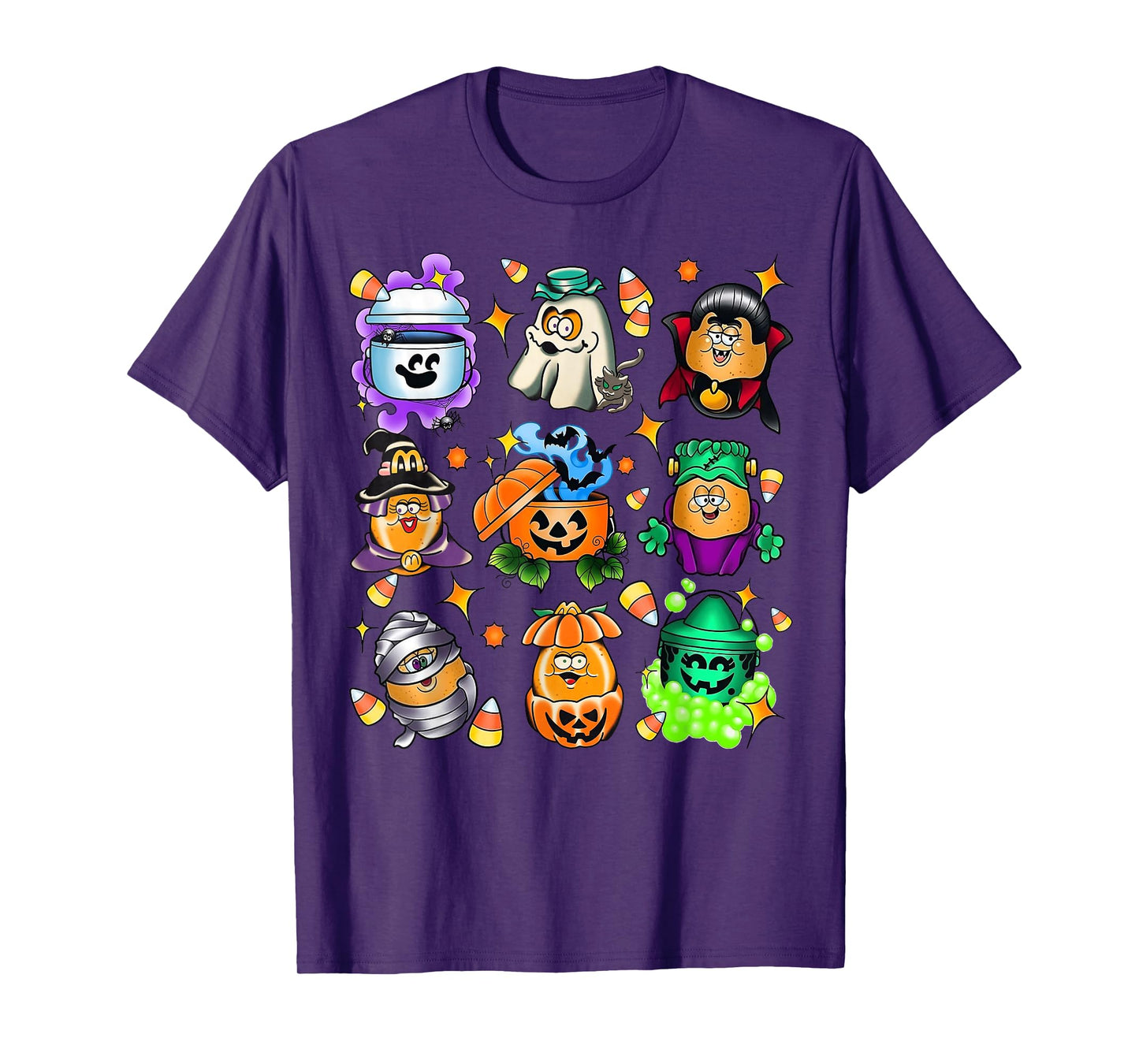 Vintage Funny Nuggets Meal Bucket Halloween Spooky Season T-Shirt