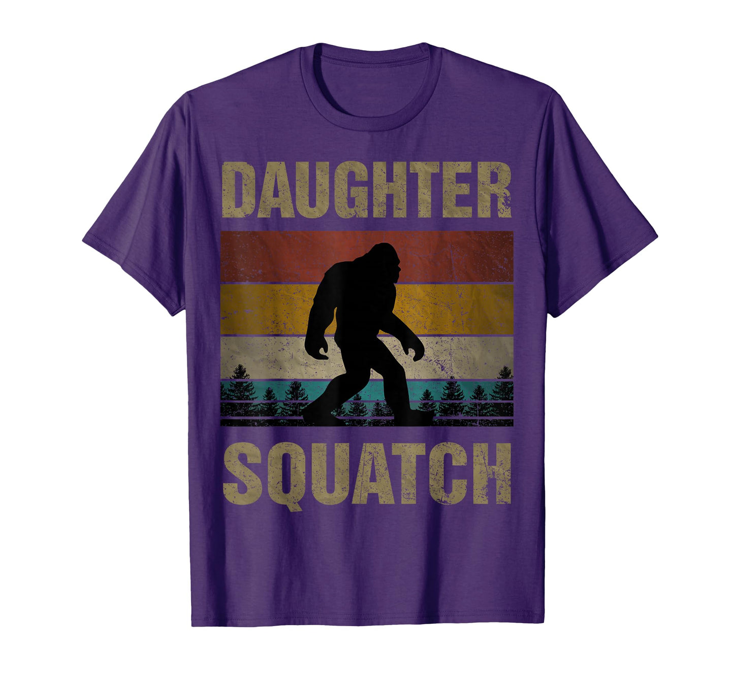 Daughter Squatch Bigfoot Daughter Sasquatch Yeti Family T-Shirt