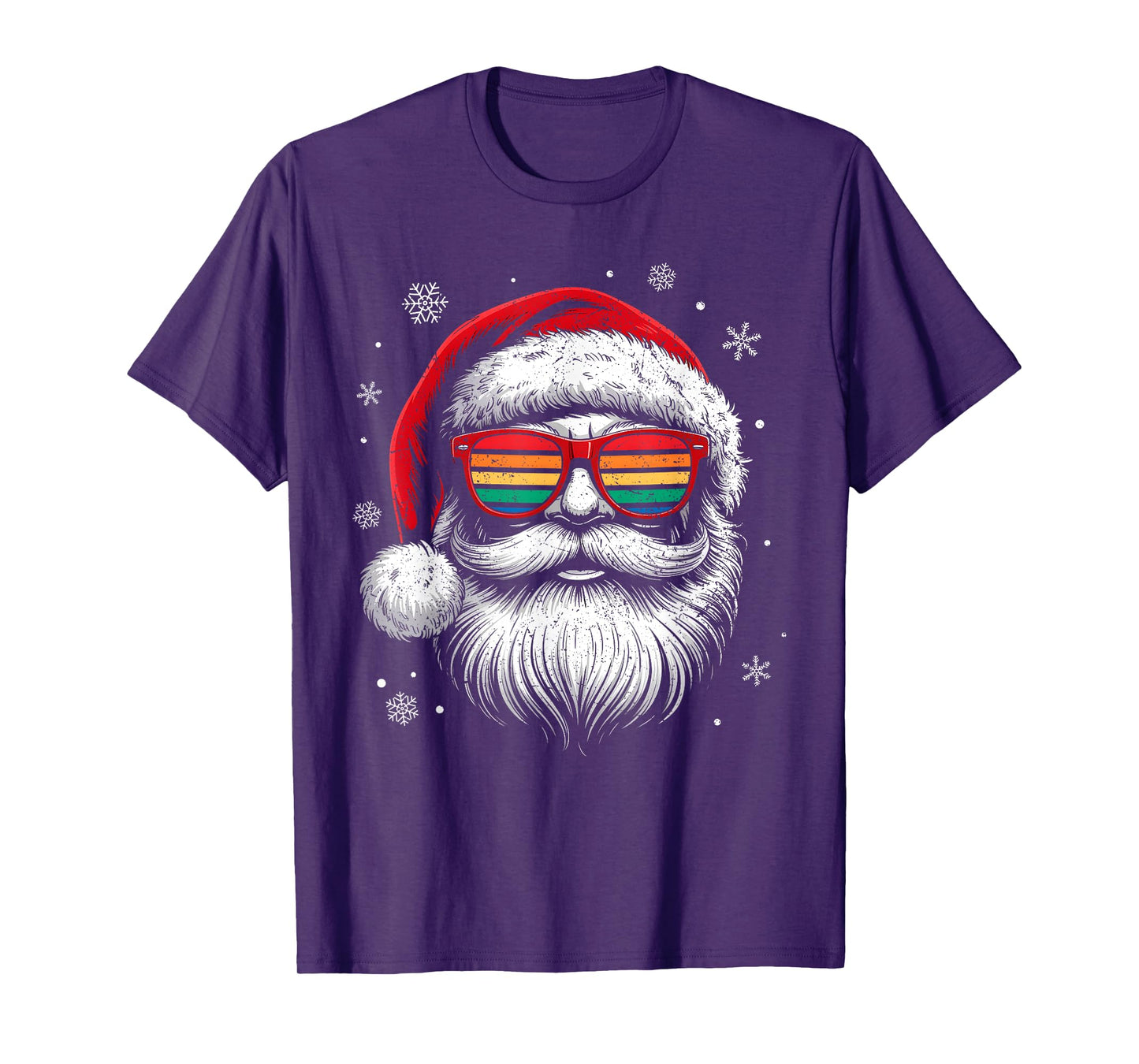 Sunglasses Santa Hat Summer Christmas Xmas In July Men Boy T-Shirt