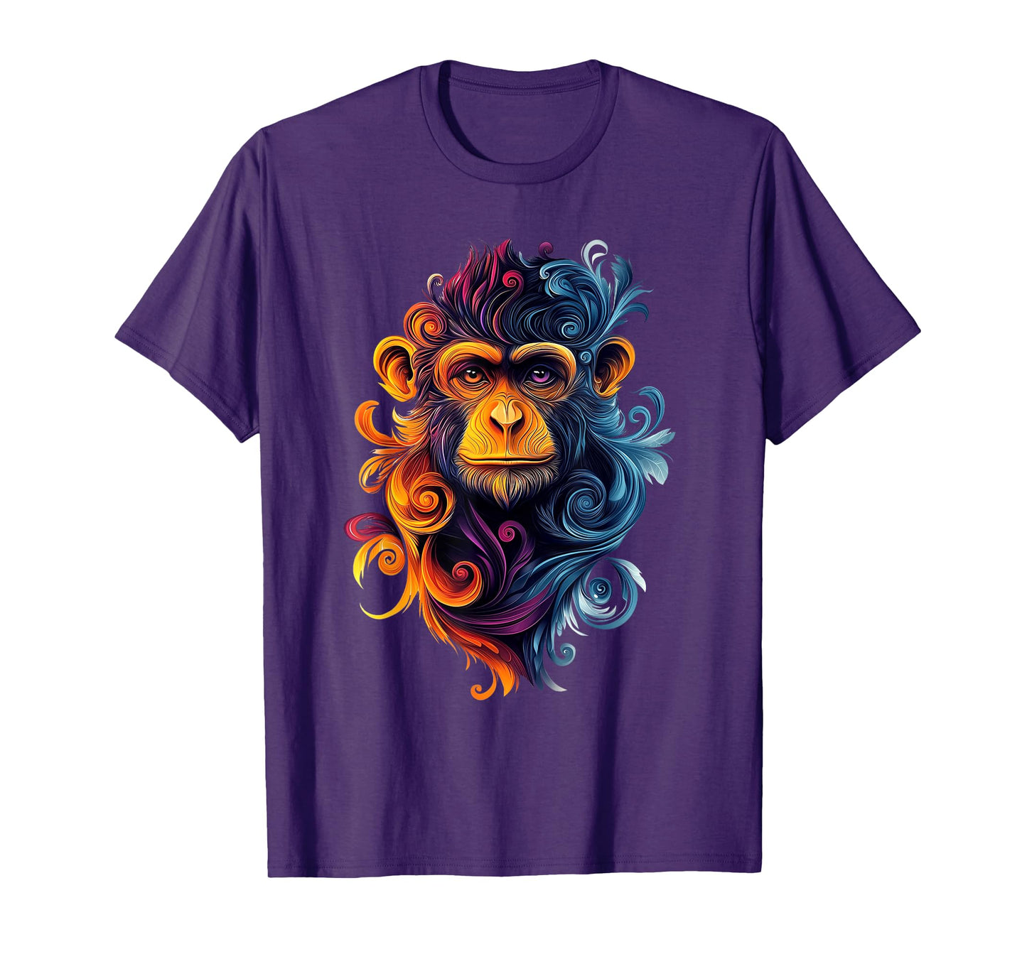Monkeys Wildlife Nature Colorful Monkey T-Shirt