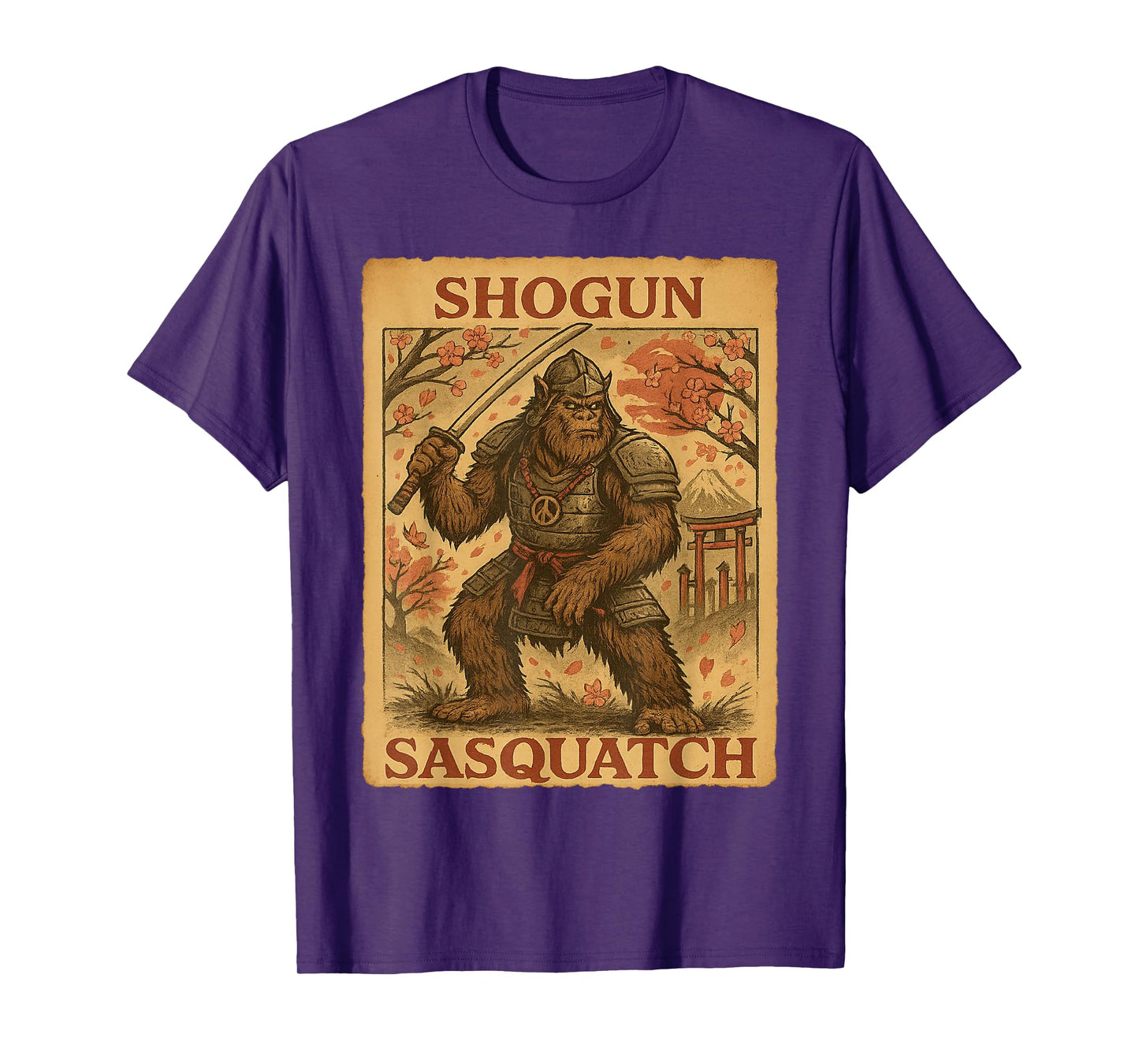 Shogun Sasquatch – Samurai Cryptid Graphic T-Shirt