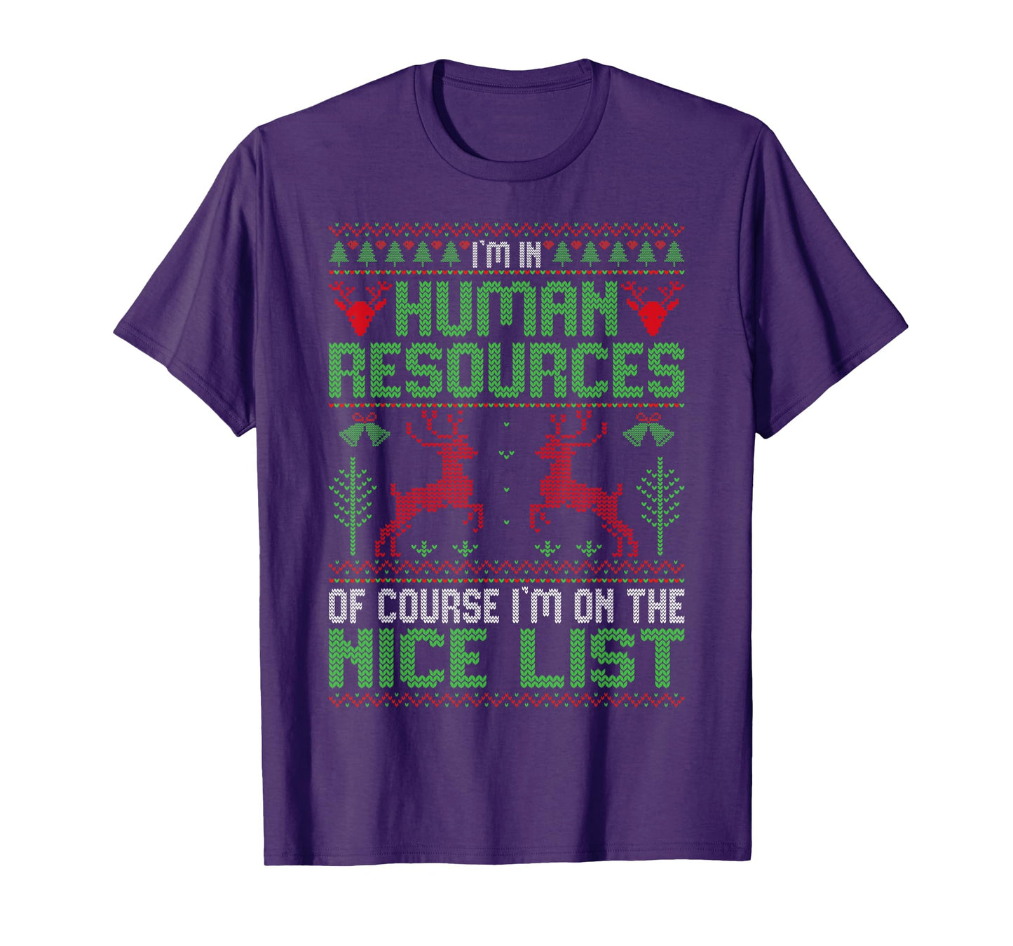I'm In Human Resources Of Course - Xmas HR Ugly Christmas T-Shirt