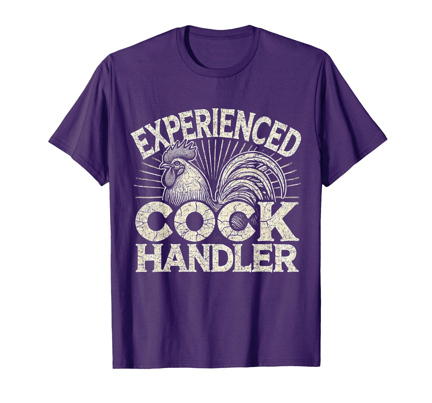 Experienced Funny Vintage Graphic Cock Handler T-Shirt