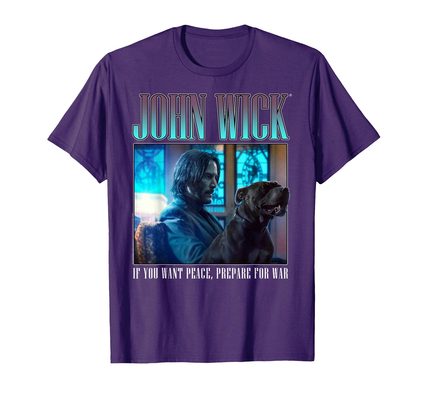 John Wick 90's Bootleg Prepare for War Dog Action Movie T-Shirt