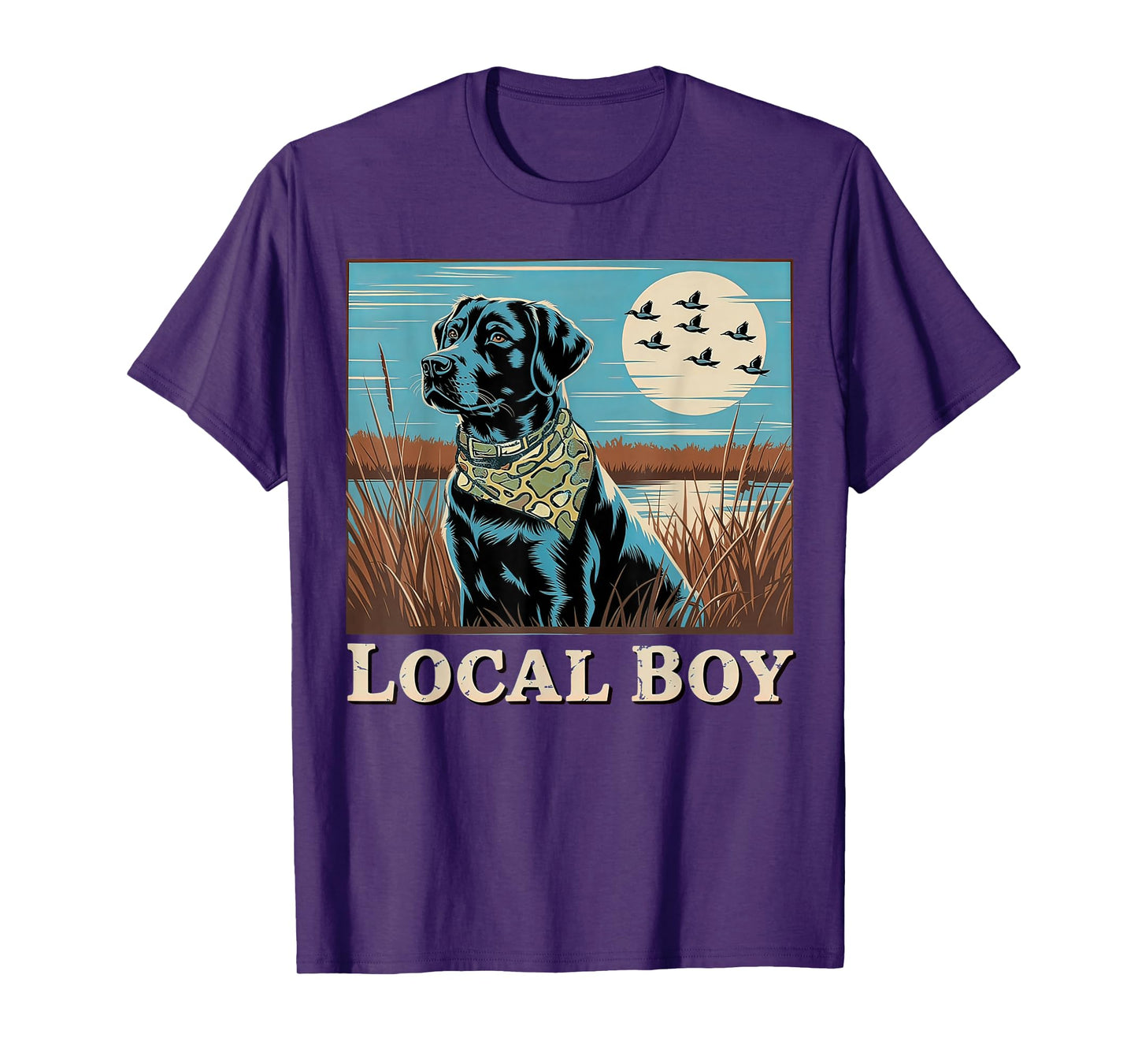 Local Boy Black Lab Hunting T-Shirt