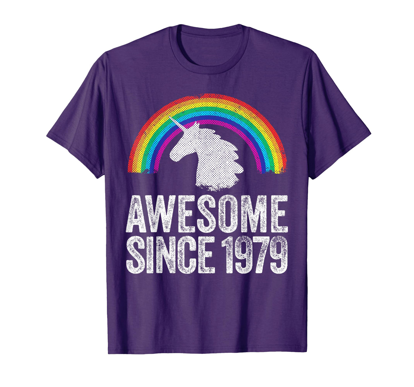 1979 45th Birthday Gift Unicorn Rainbow 45 Years Old Women T-Shirt