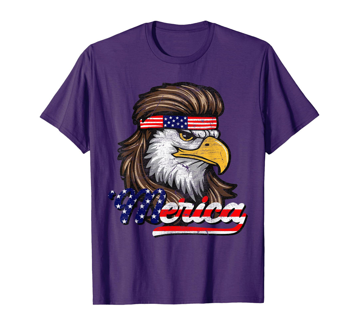 4th Of July Merica USA Flag Eagle Patriotic Men Women Kids T-Shirt