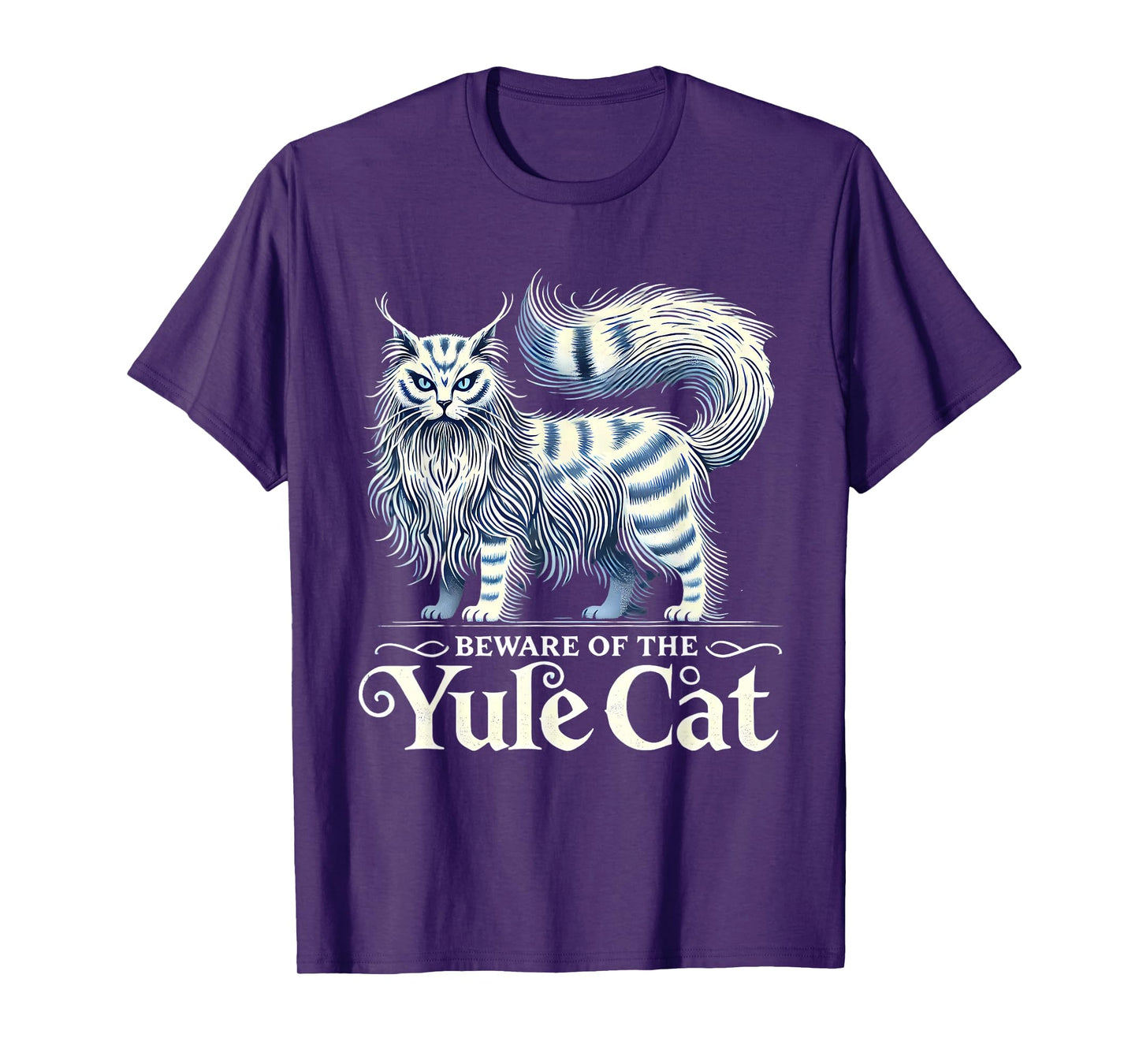 Beware of the Yule Cat Jolakotturinn Icelanic Folklore T-Shirt