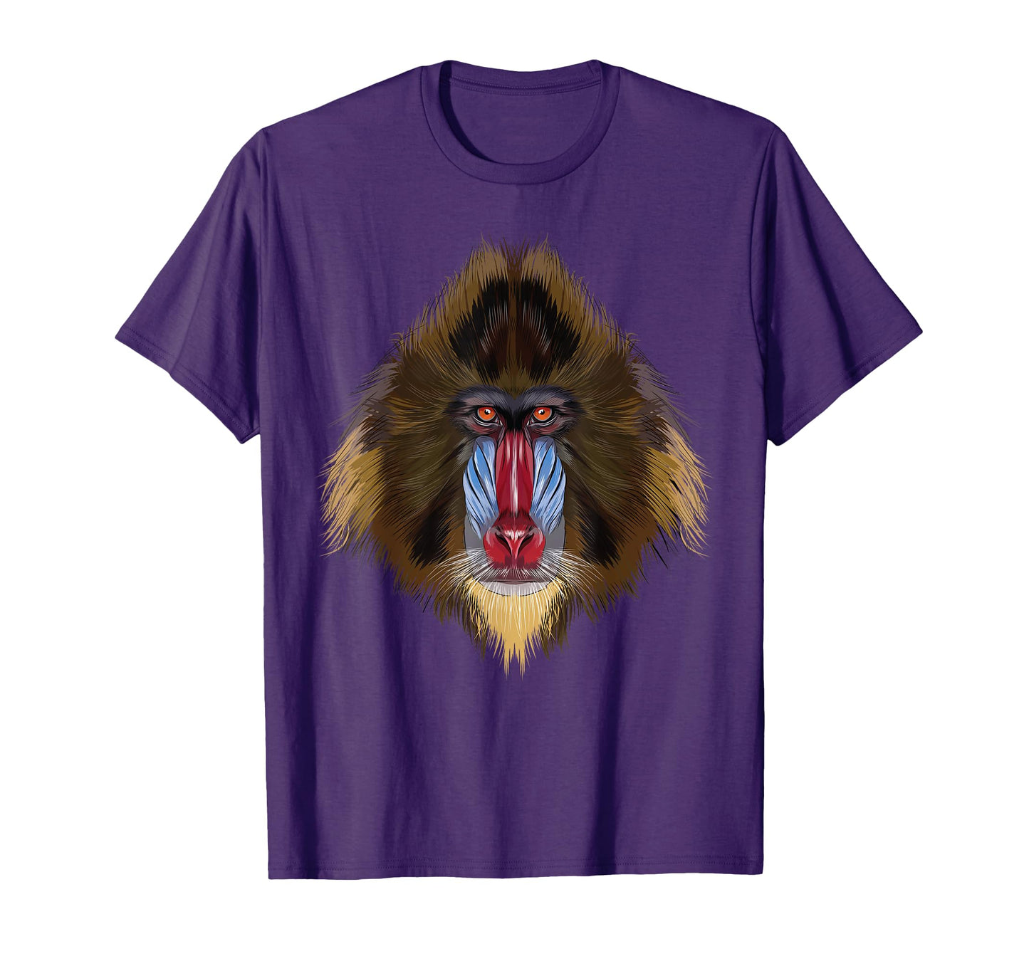 monkey Mandrill head art for lovers of African Safari Animal T-Shirt