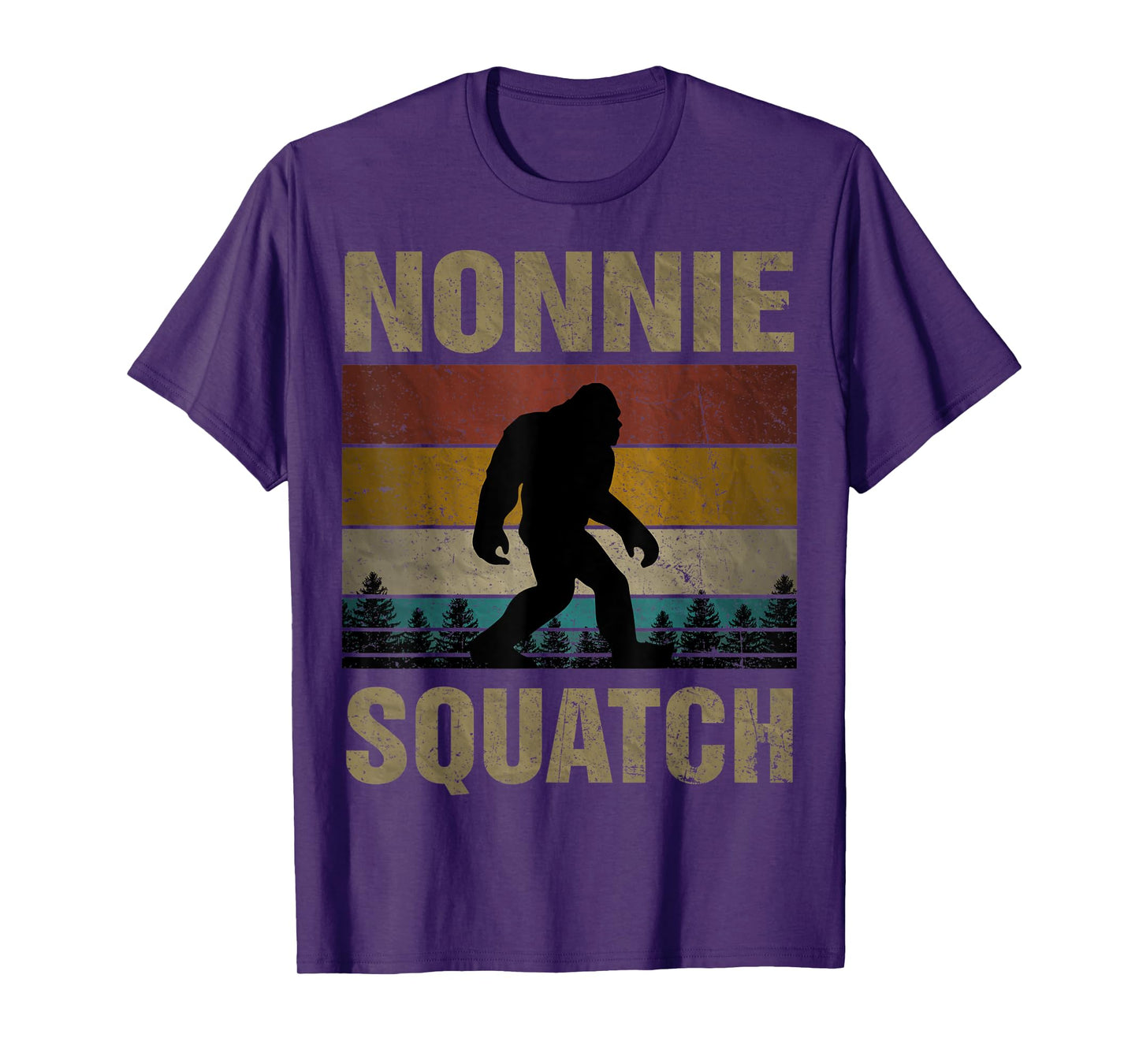 Nonnie Squatch Bigfoot Nonnie Sasquatch Yeti Family Matching T-Shirt