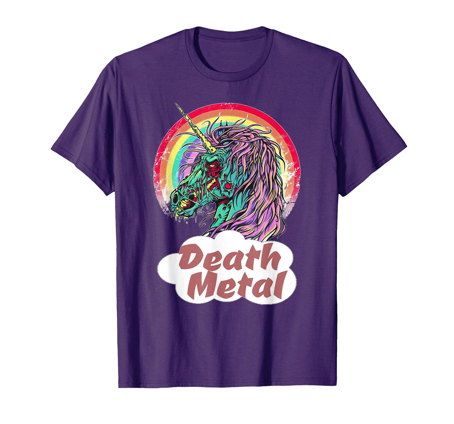 Zombie Unicorn Death Metal Rocker T-Shirt