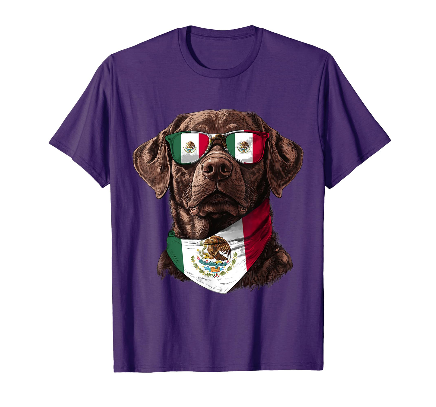 Mexican Flag Labrador Mom Dog Dad Heritage Mexico T-Shirt for Men Women Kids