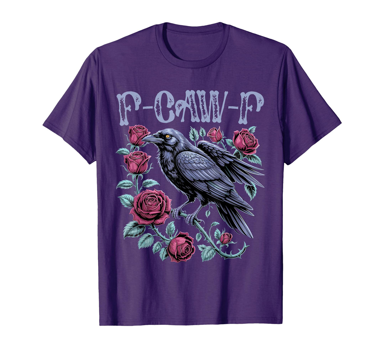 F-Caw-F Black Crow Black Bird Retro Vintage F-Caw-F T-Shirt